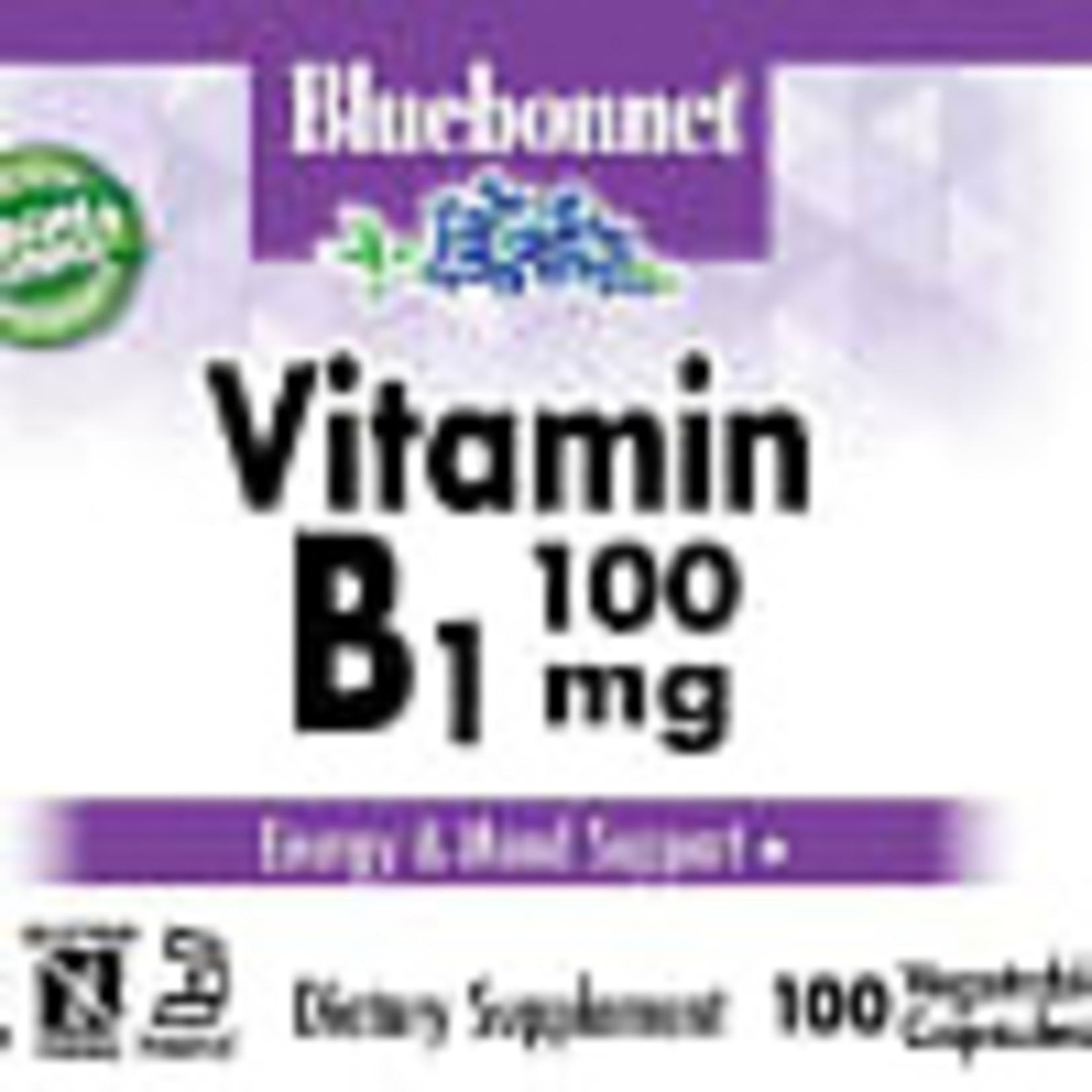 Bluebonnet Bluebonnet - Vitamin B-1 100 mg - 100 Veg Capsules