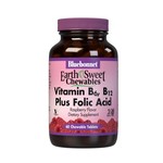 Bluebonnet Earthsweet Chewables Vitamin B6 B12 Plus Folic Acid Natural Raspberry - 60 Tablets