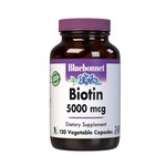 Bluebonnet Biotin 5000 mcg - 120 Veg Capsules