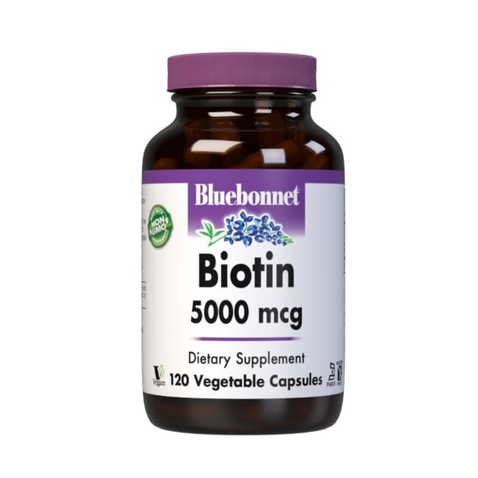 Bluebonnet Bluebonnet - Biotin 5000 mcg - 120 Veg Capsules
