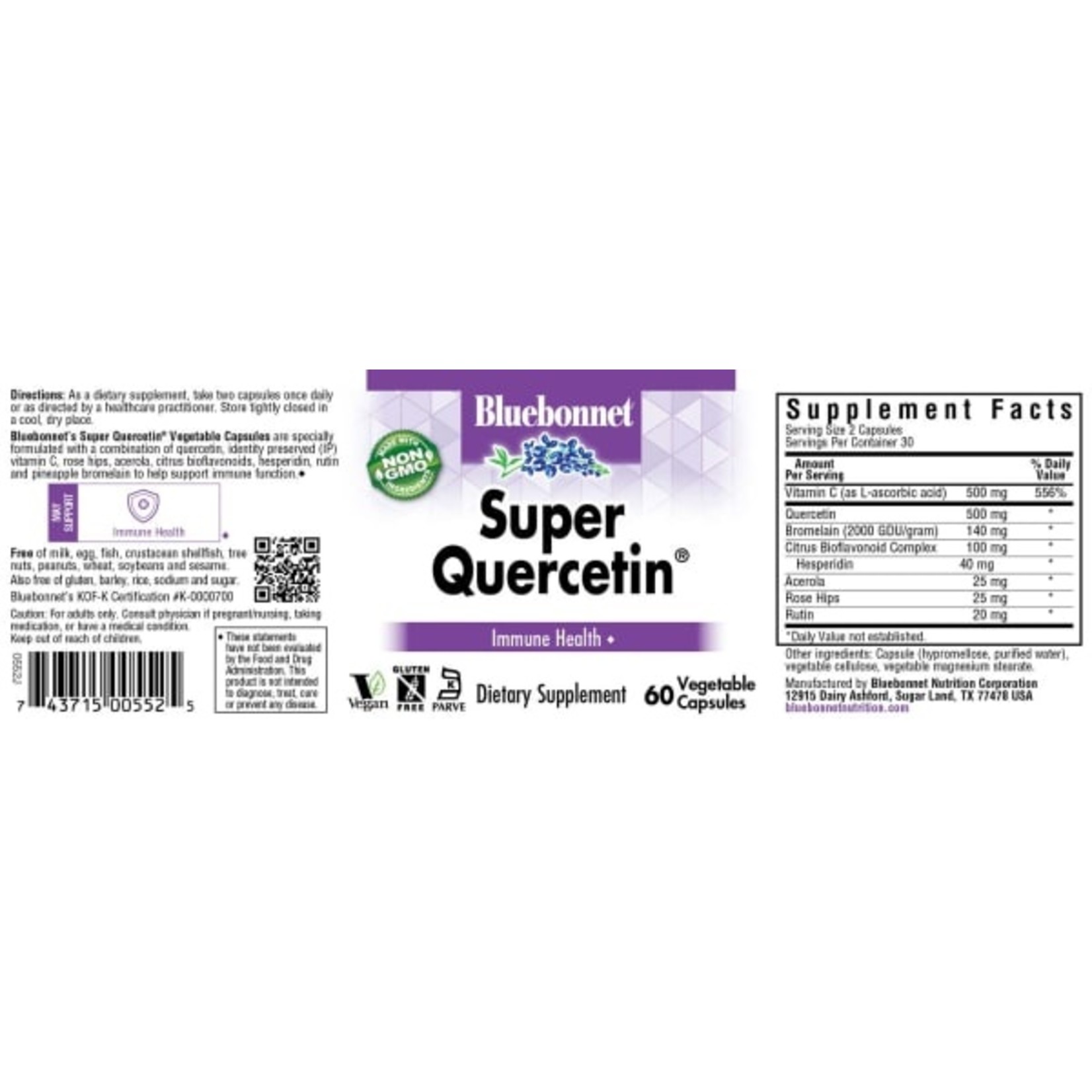 Bluebonnet Bluebonnet - Super Quercetin - 60 Veg Capsules