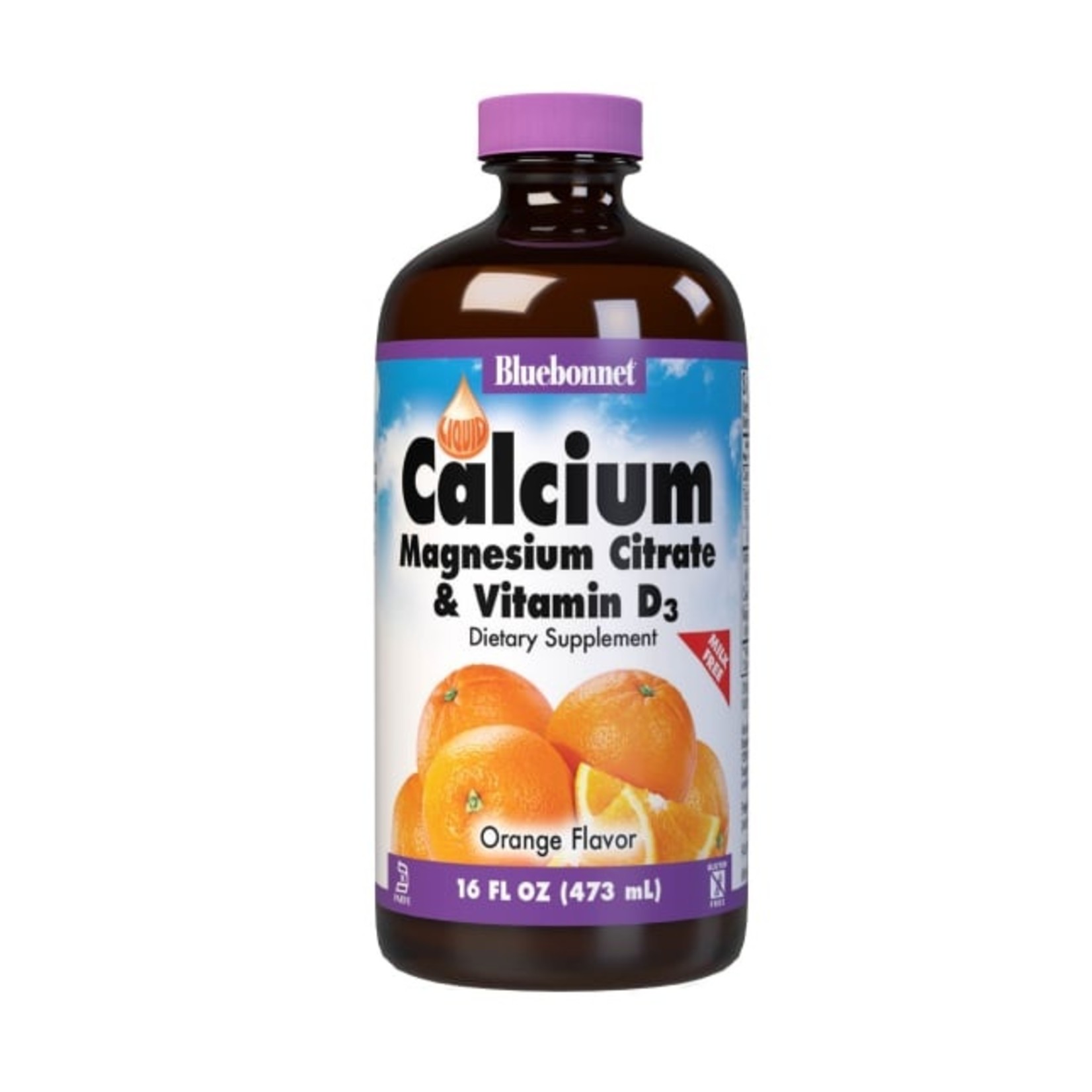 Bluebonnet Bluebonnet - Liquid Calcium Magnesium Citrate Plus Vitamin D3 Natural Orange - 16 oz