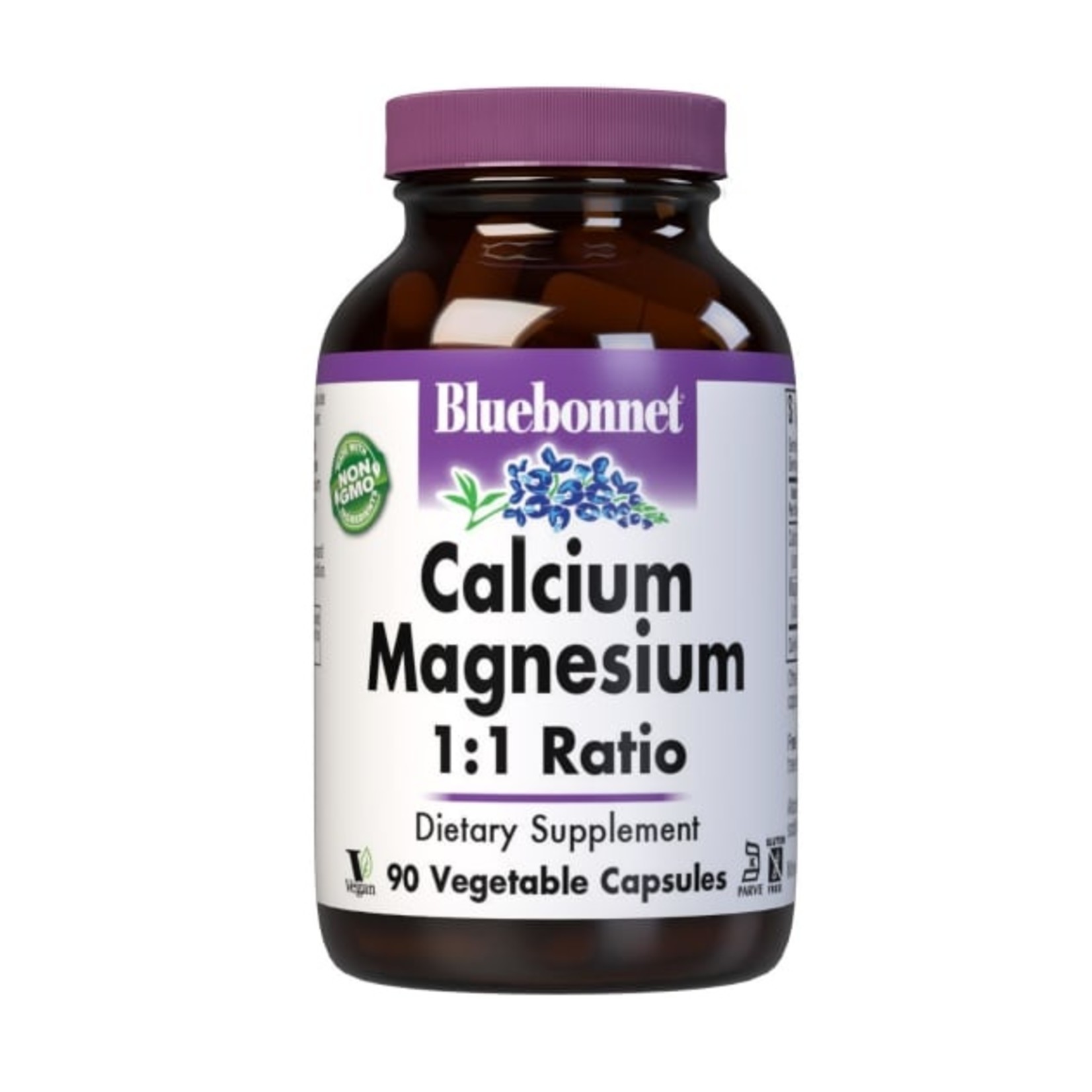 Bluebonnet Bluebonnet - Calcium Magnesium 1:1 Ratio - 90 Veg Capsules