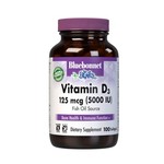 Bluebonnet Vitamin D3 5000 IU - 100 Softgels