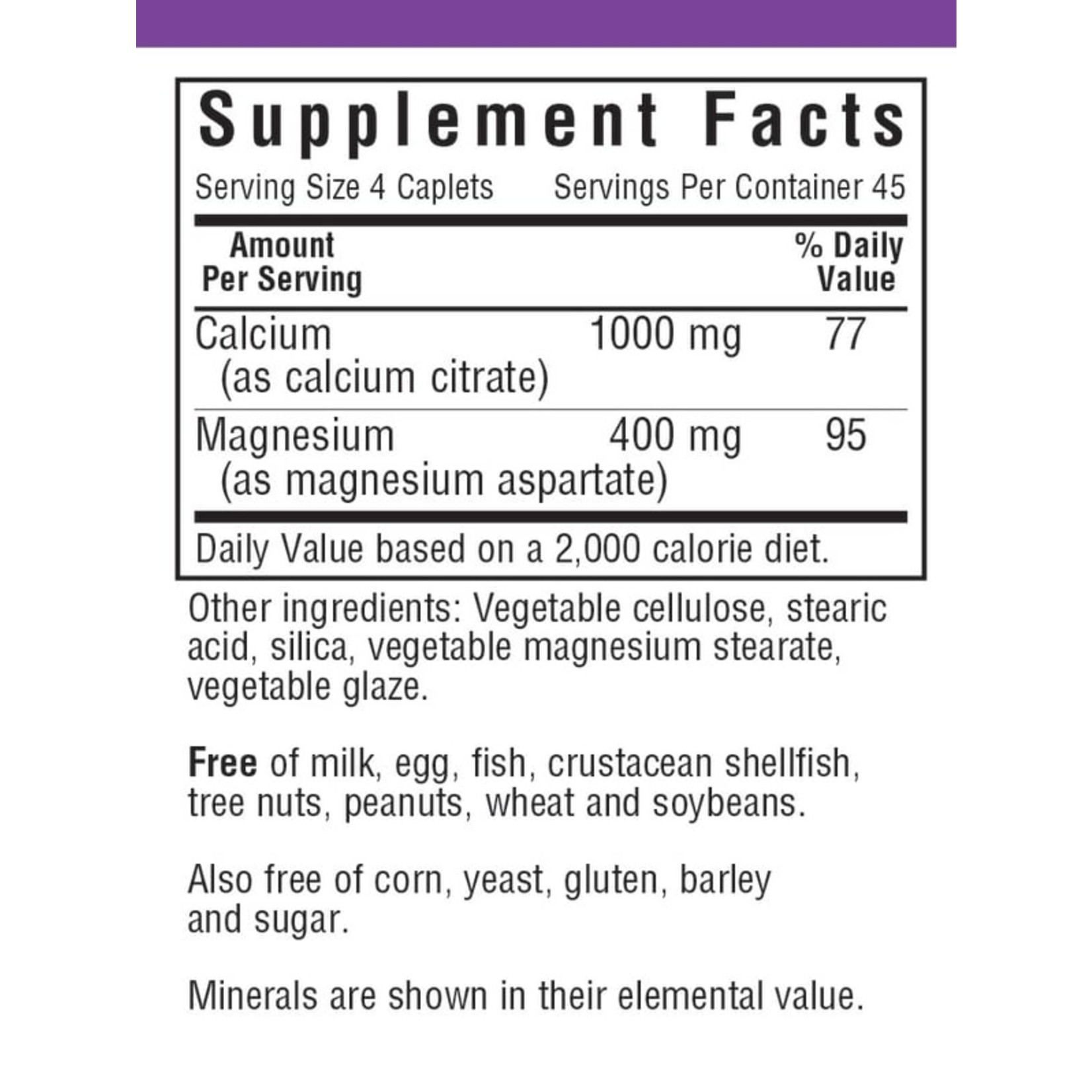 Bluebonnet Bluebonnet - Calcium Citrate + Mag - 180 Capsules