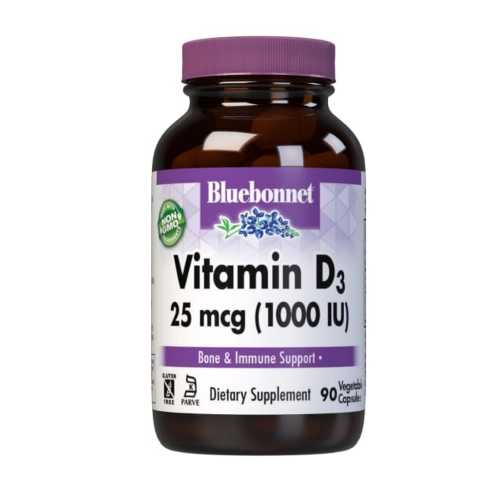 Bluebonnet Bluebonnet - Vitamin D3 1000 IU - 90 Veg Capsules