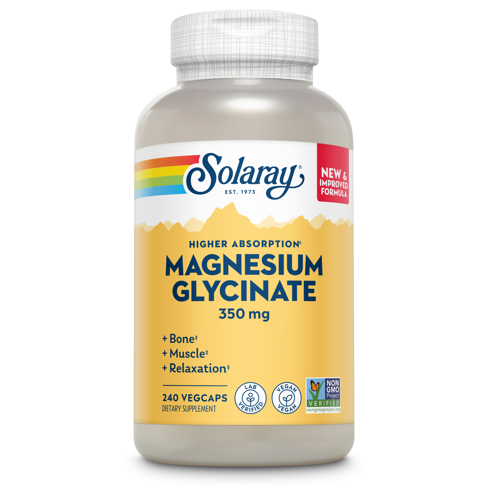 Solaray Solaray - Magnesium Glycinate 350 mg - 240 Veg Capsules