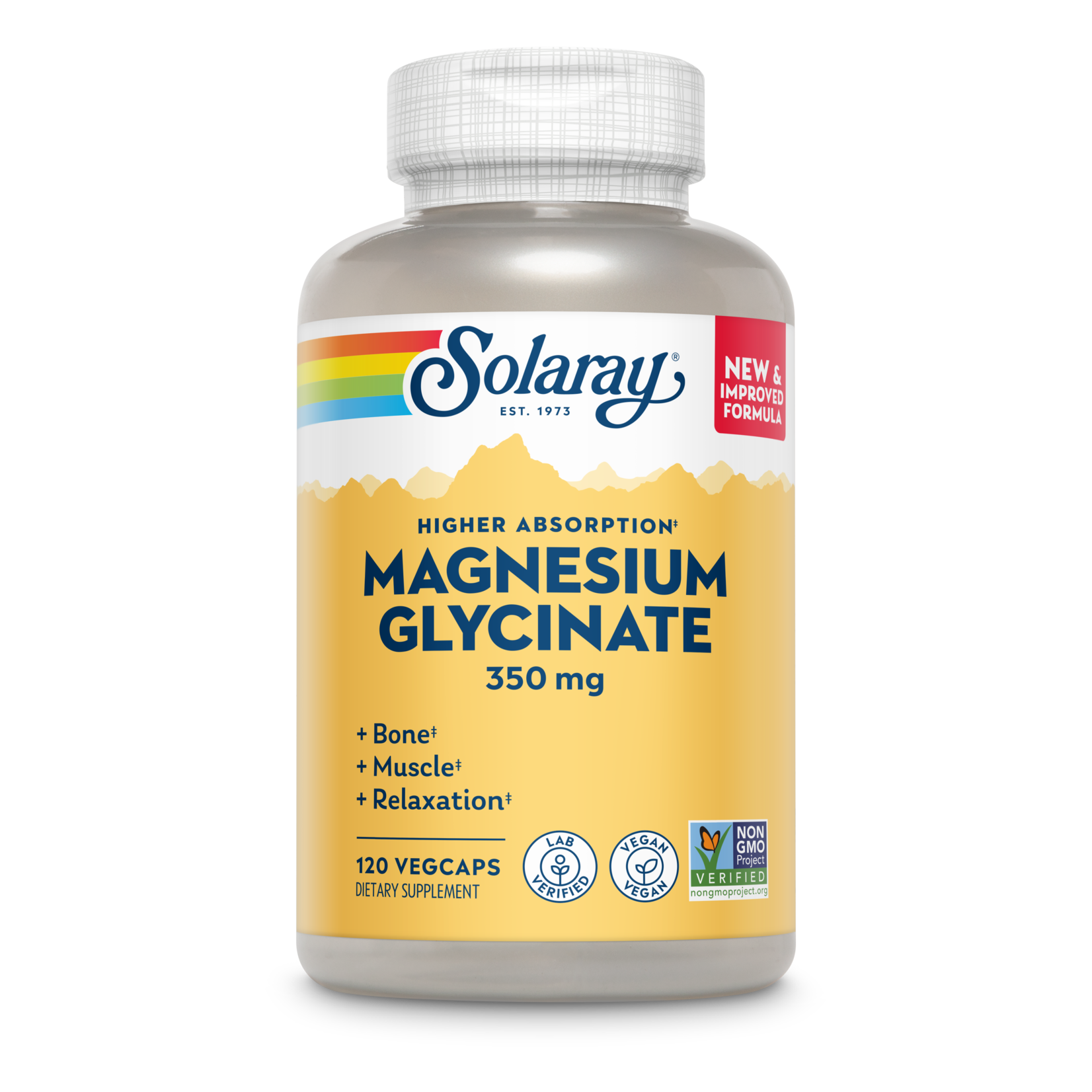 Solaray Solaray - Magnesium Glycinate 350 mg - 120 Veg Capsules