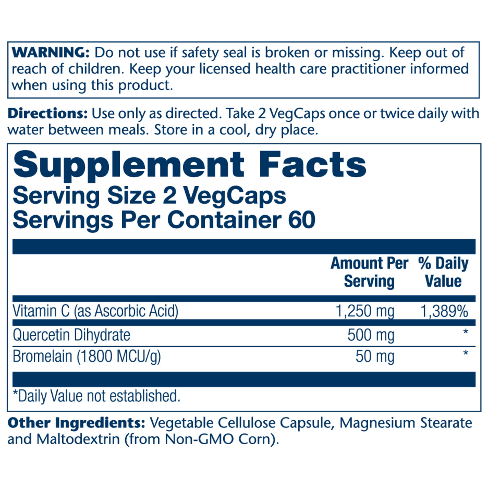 Solaray Solaray - Quercetin w Bromelain + Vit C (QBC) - 120 vegecap