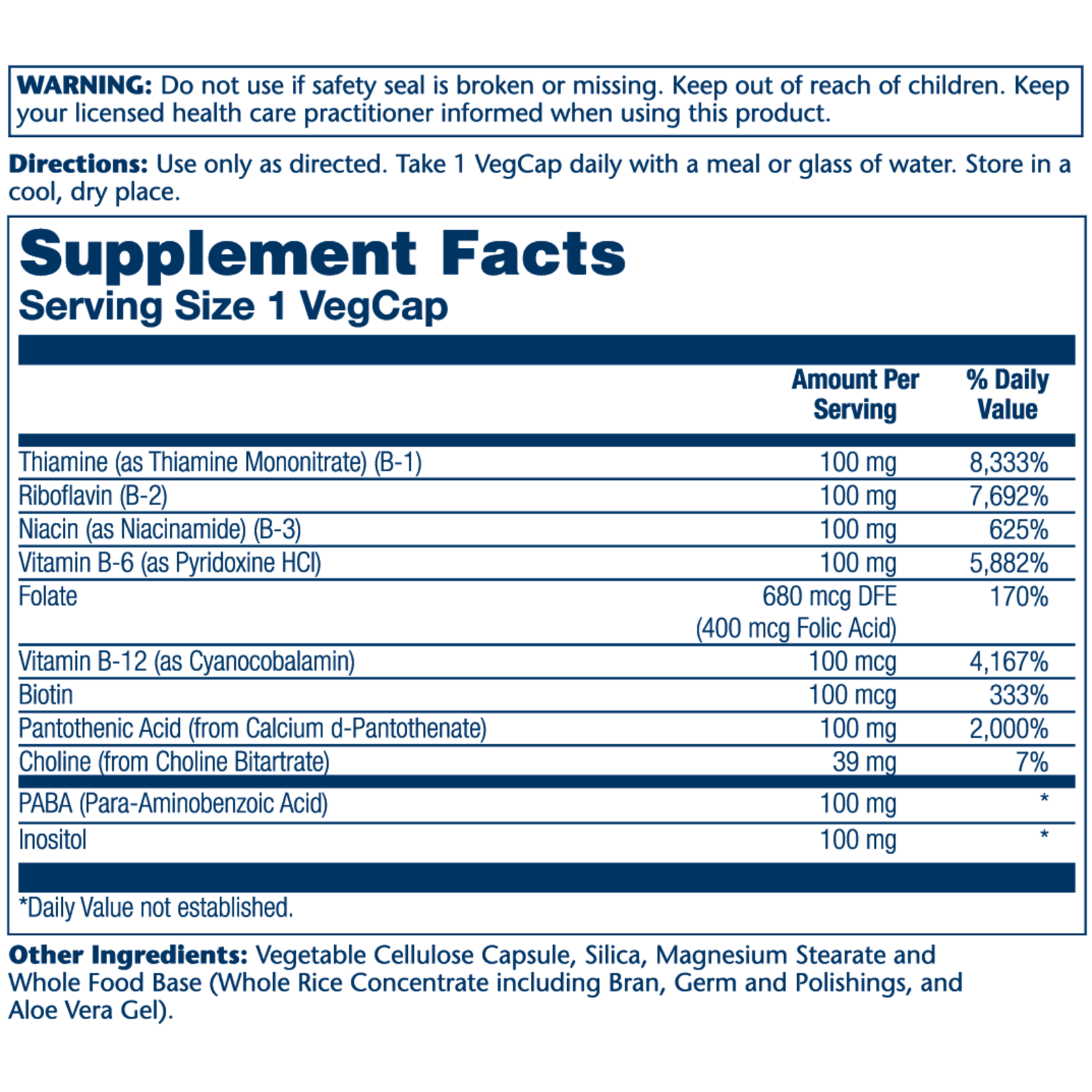 Solaray Solaray - B-Complex 100 - 100 Capsules