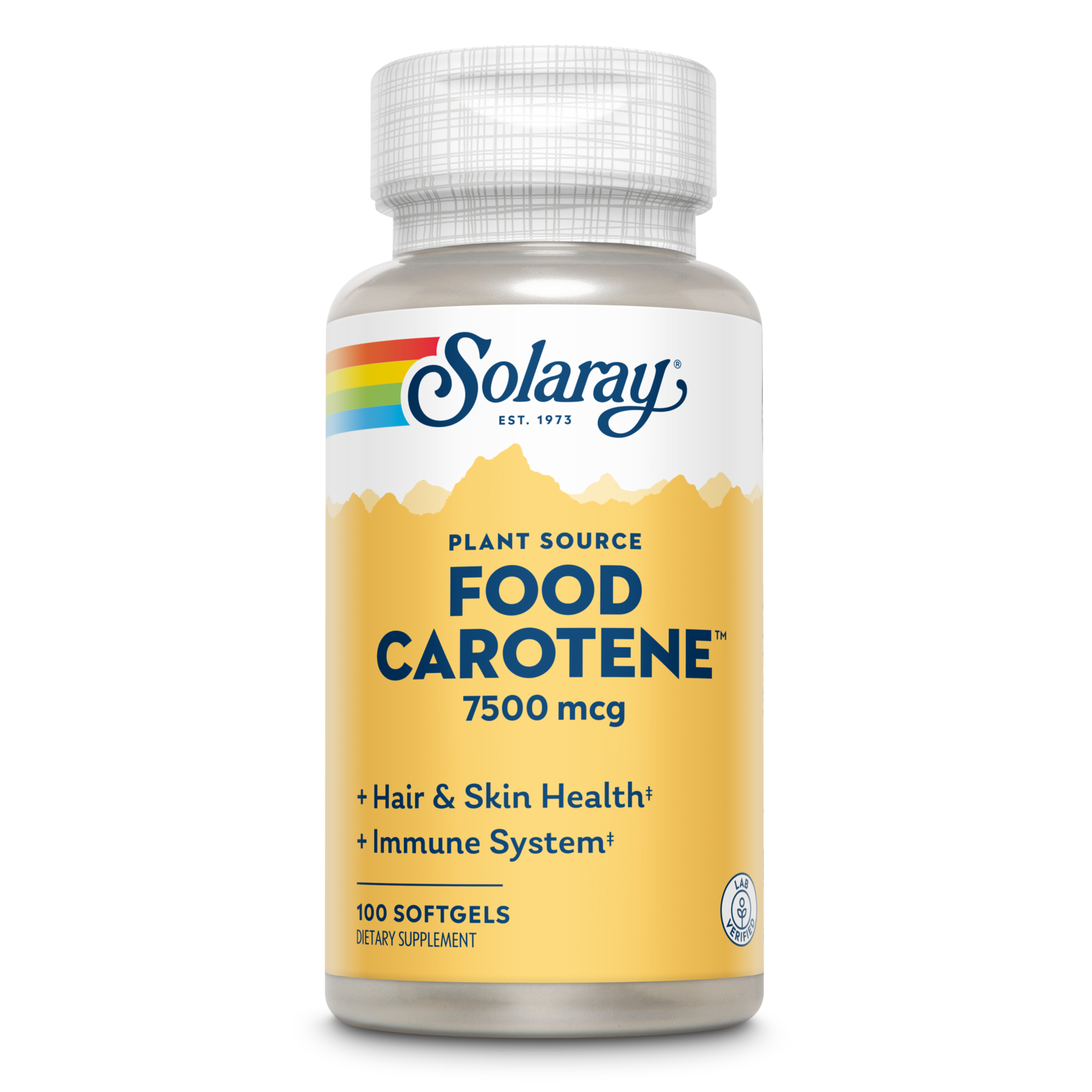 Solaray Solaray - Food Carotene Natural - 100 Capsules