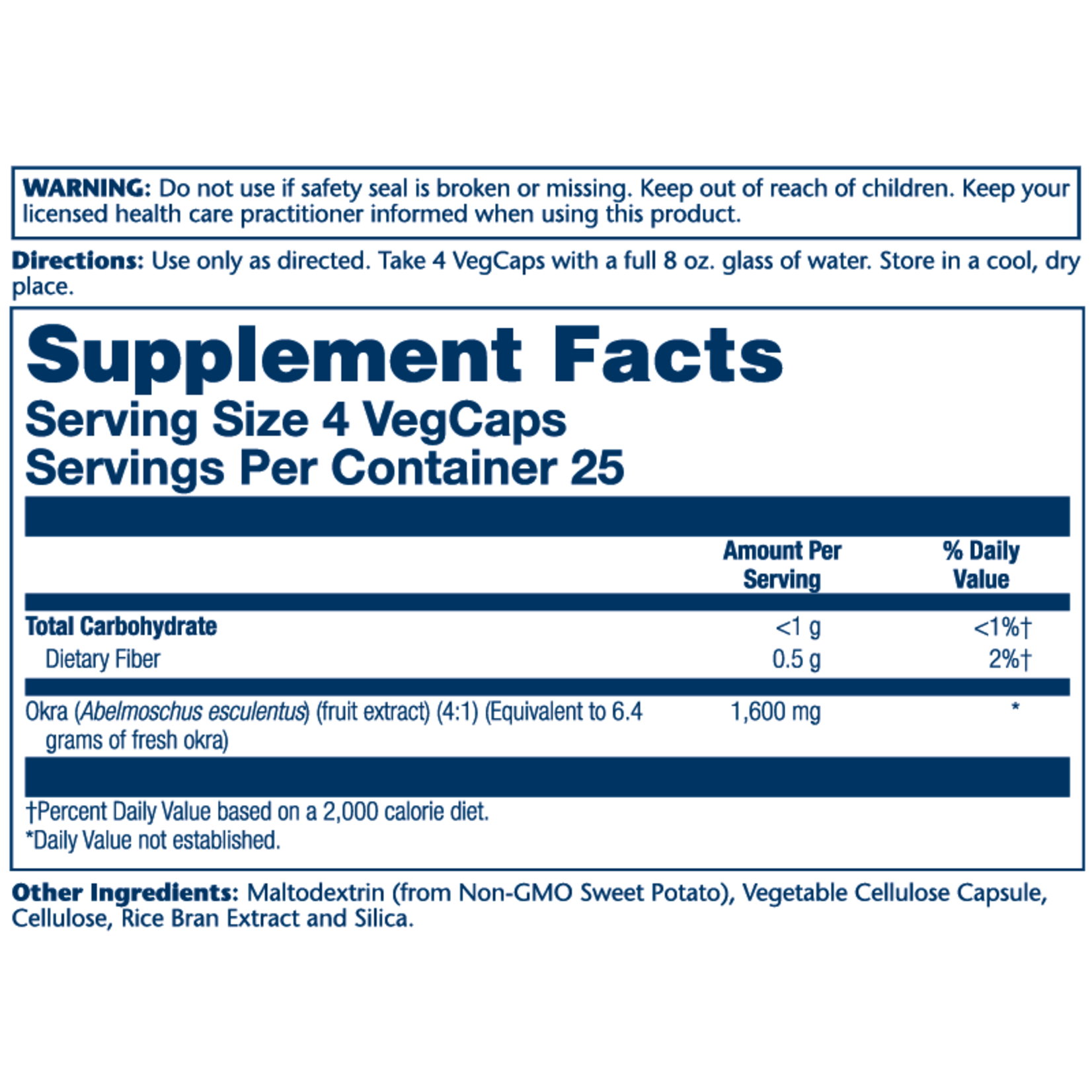 Solaray Solaray - Okra - 100 Veg Capsules