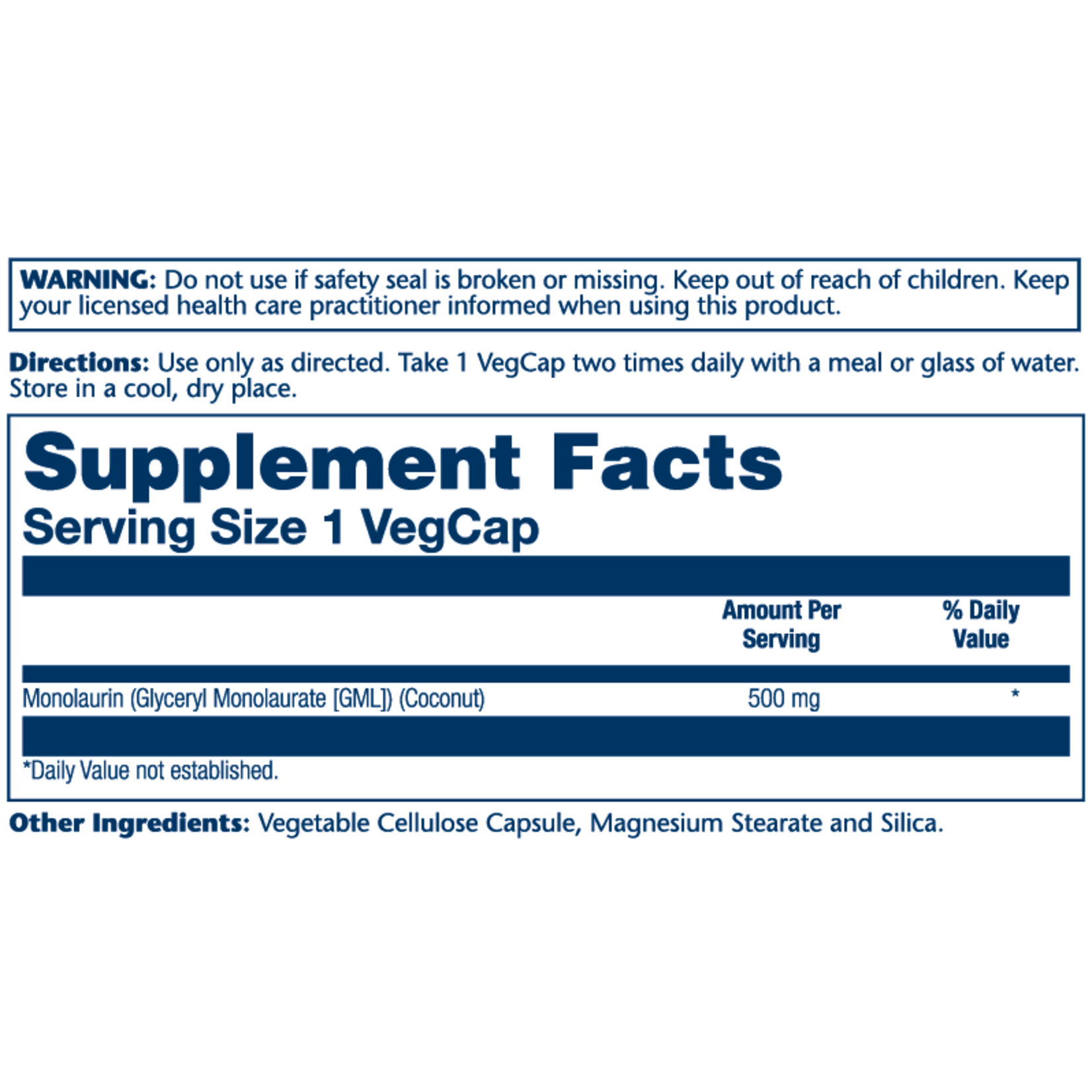 Solaray Solaray - Monolaurin - 60 Veg Capsules