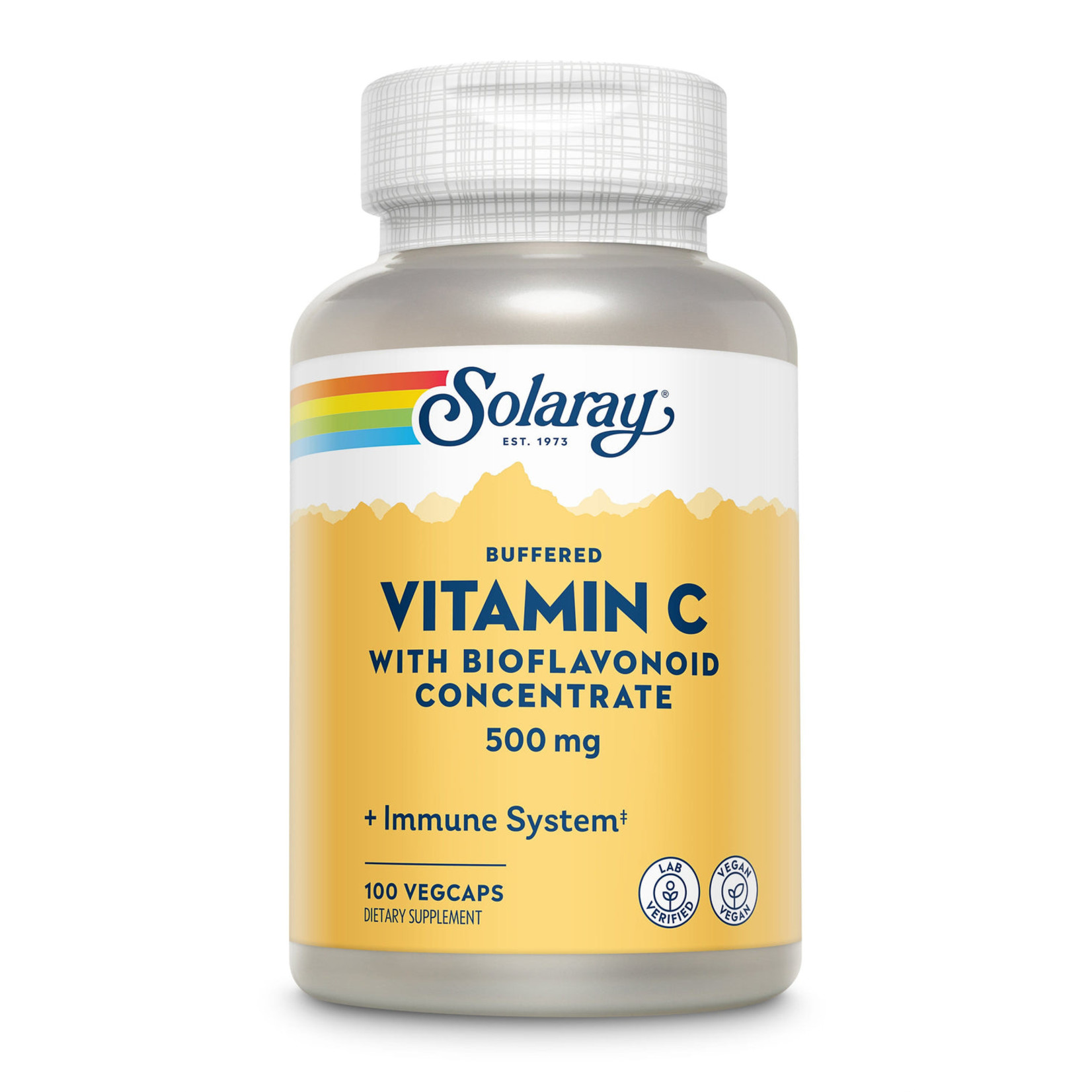 Solaray Solaray - Vitamin C Buffered w Rose hips 500mg - 100 Capsules