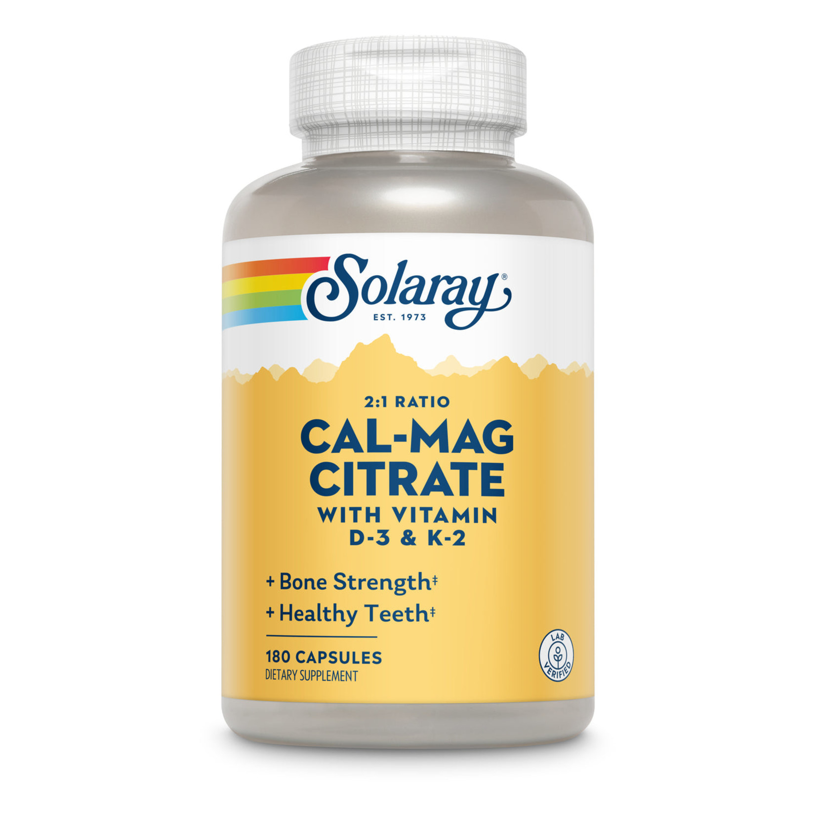 Solaray Solaray - Cal-Mag Citrate Plus D3 K2 - 180 Capsules