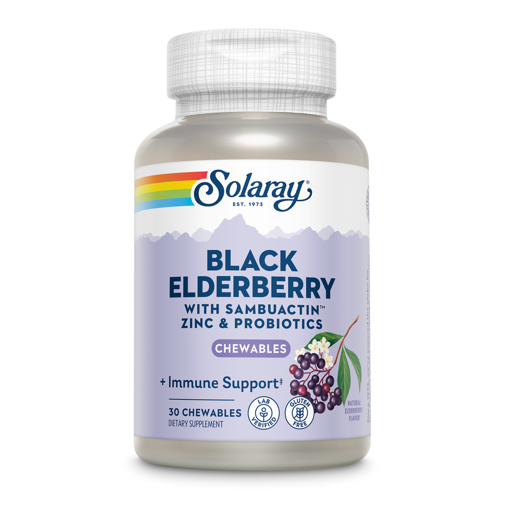Solaray Solaray - Black Elderberry With Zinc and Probiotics - 30 count