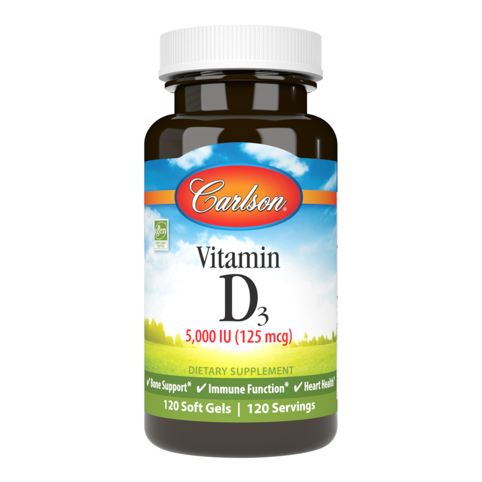 Carlson Carlson - Vitamin D3 5000 IU - 120 Softgels