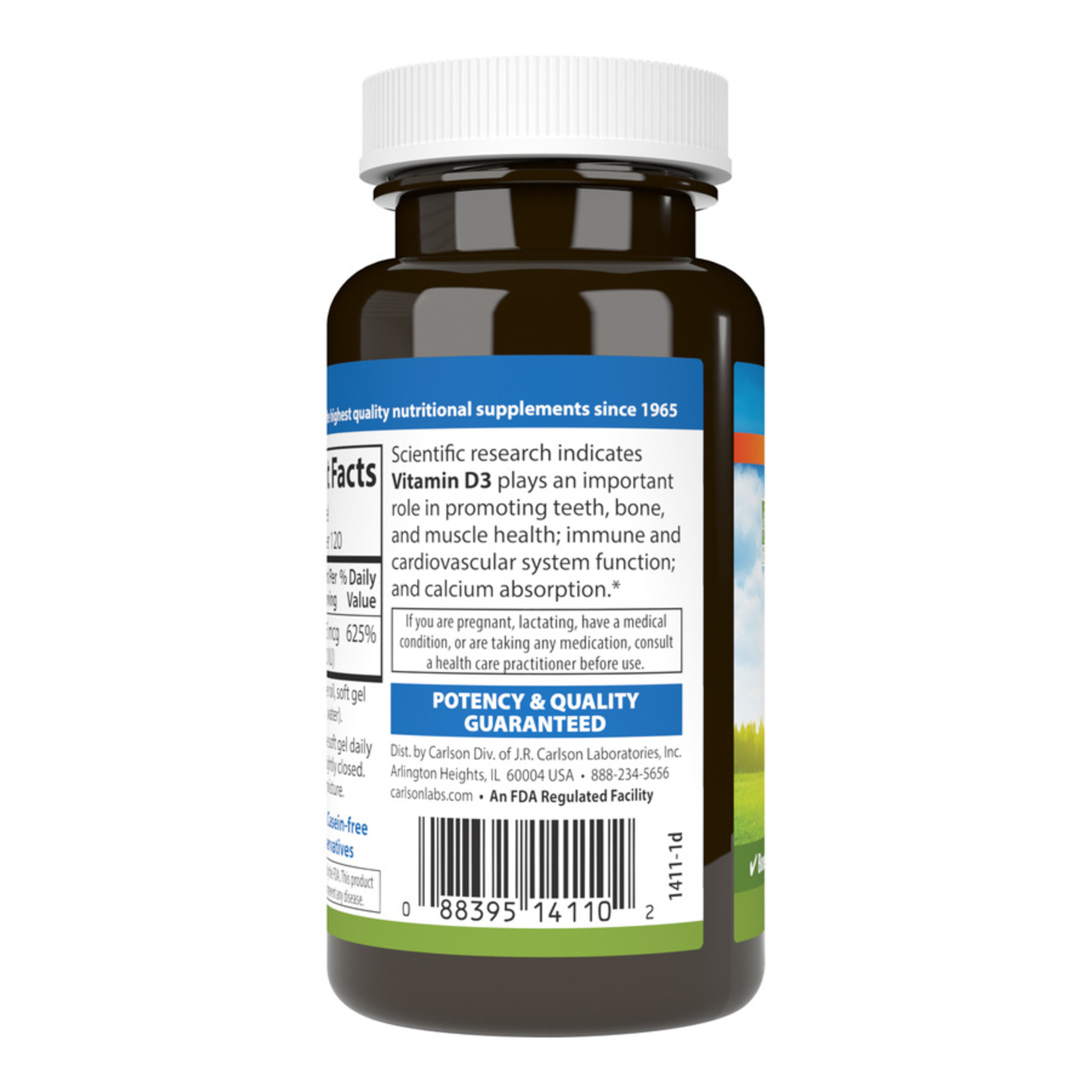 Carlson Carlson - Vitamin D3 5000 IU - 120 Softgels