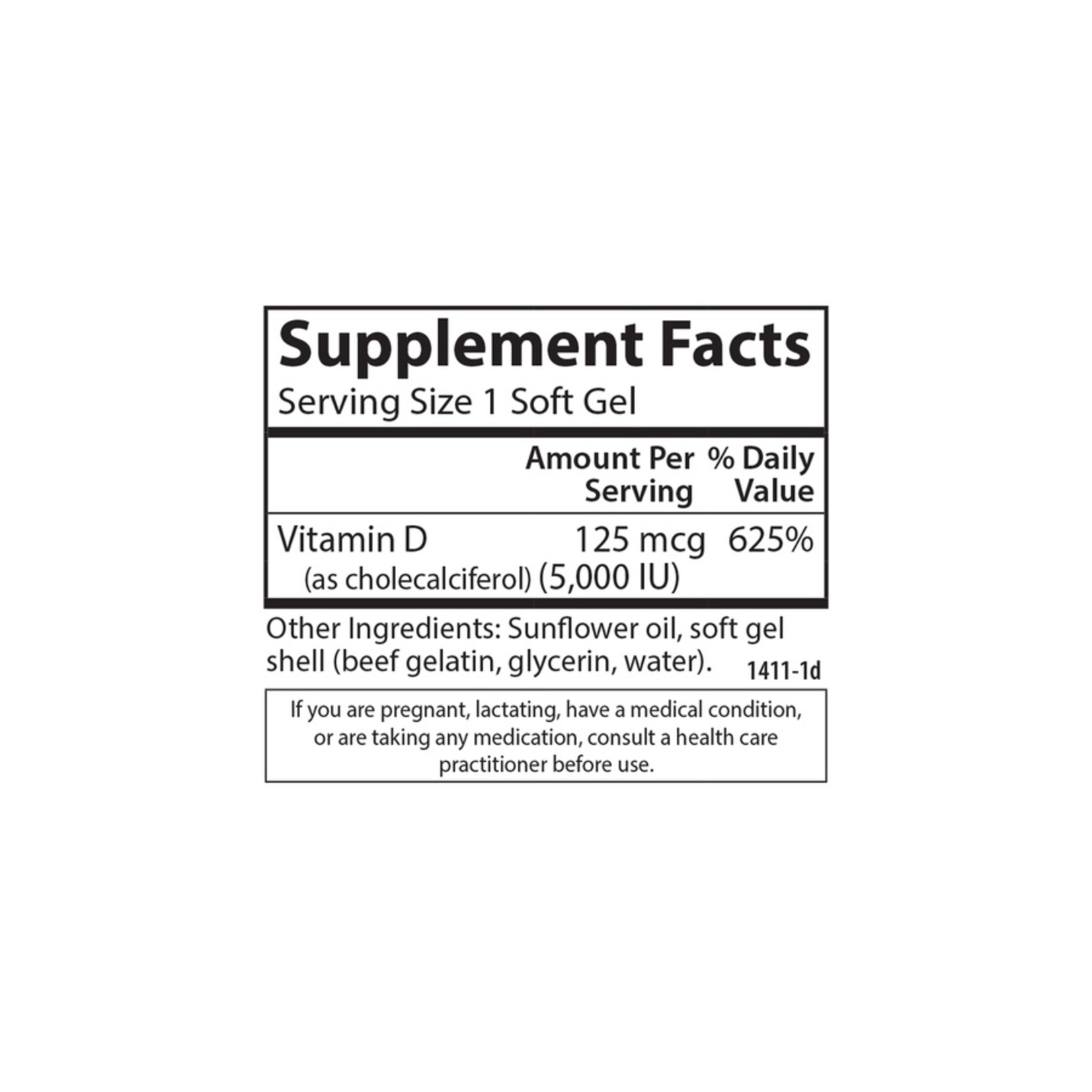 Carlson Carlson - Vitamin D3 5000 IU - 120 Softgels