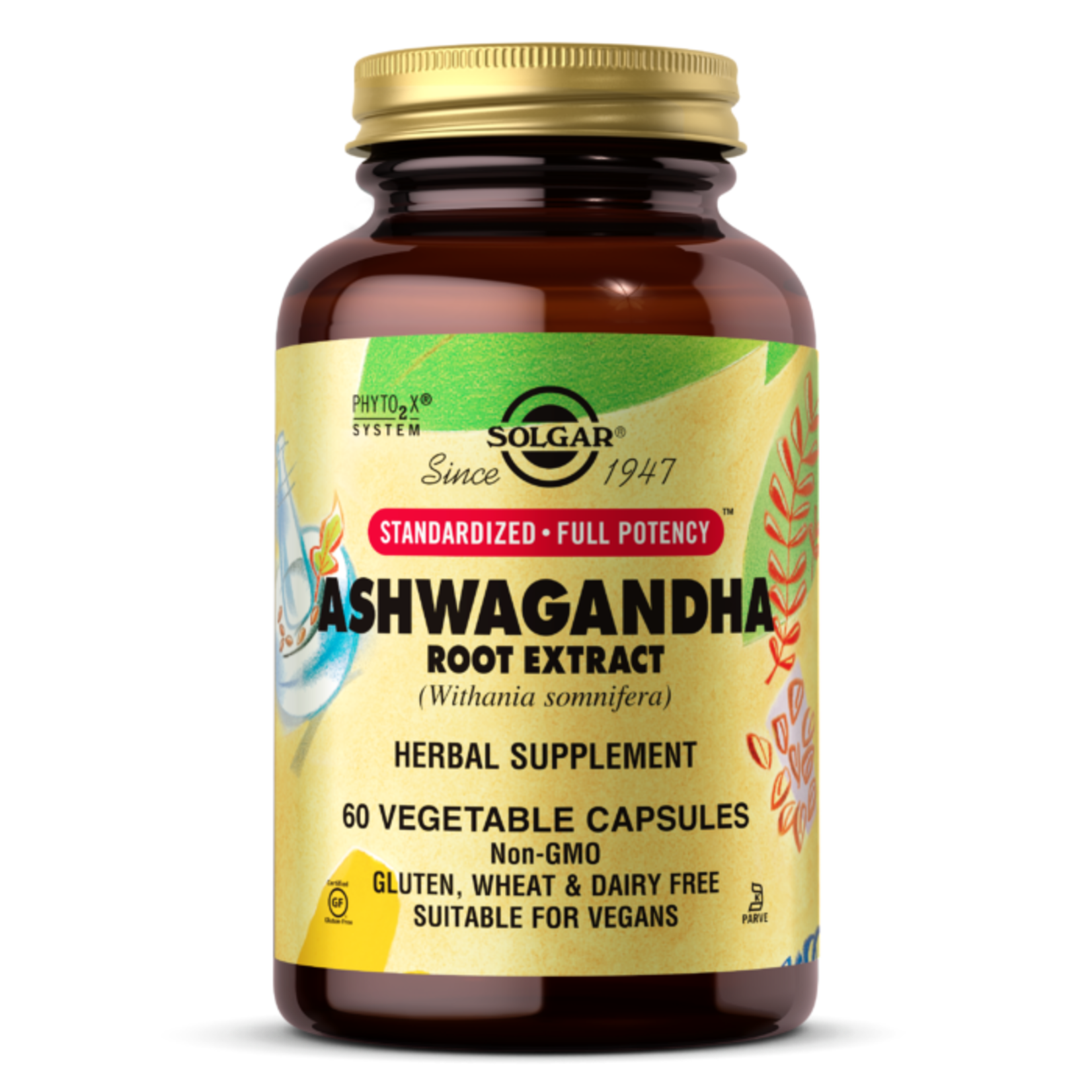 Solgar Solgar - Ashwagandha Root Extract - 60 Veg Capsules