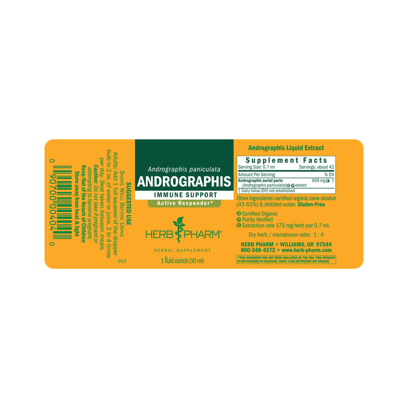 Herb Pharm Herb Pharm - Andrographis - 1 oz