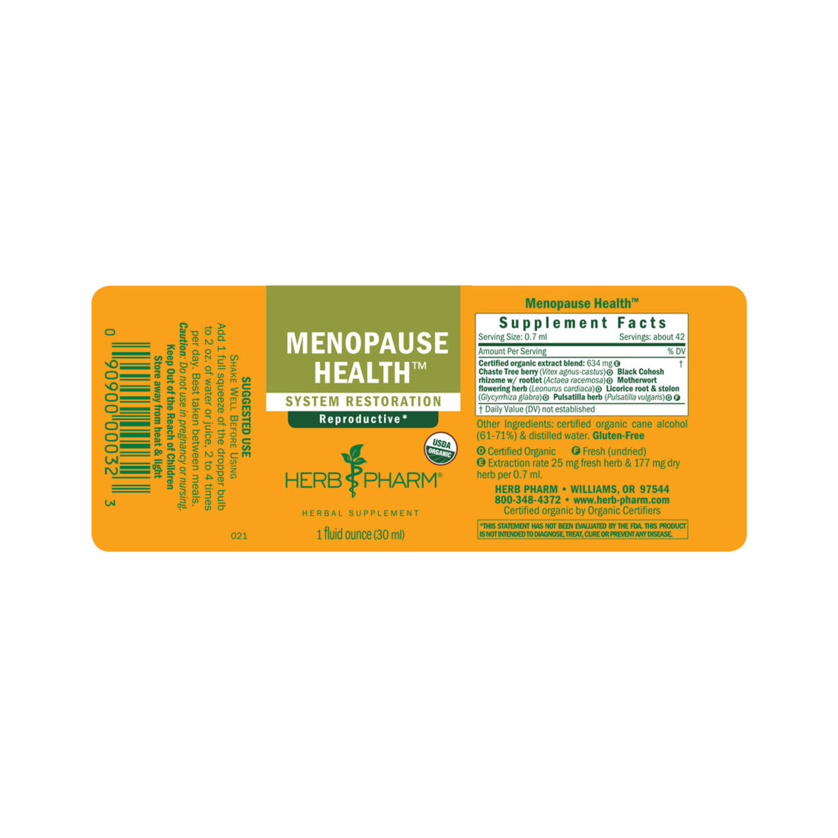 Herb Pharm Herb Pharm - Menopause Health - 1 oz