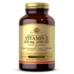 Solgar Vitamin E 1000 IU D-Alpha Tocopherol & Mixed Tocopherols - 100 Softgels