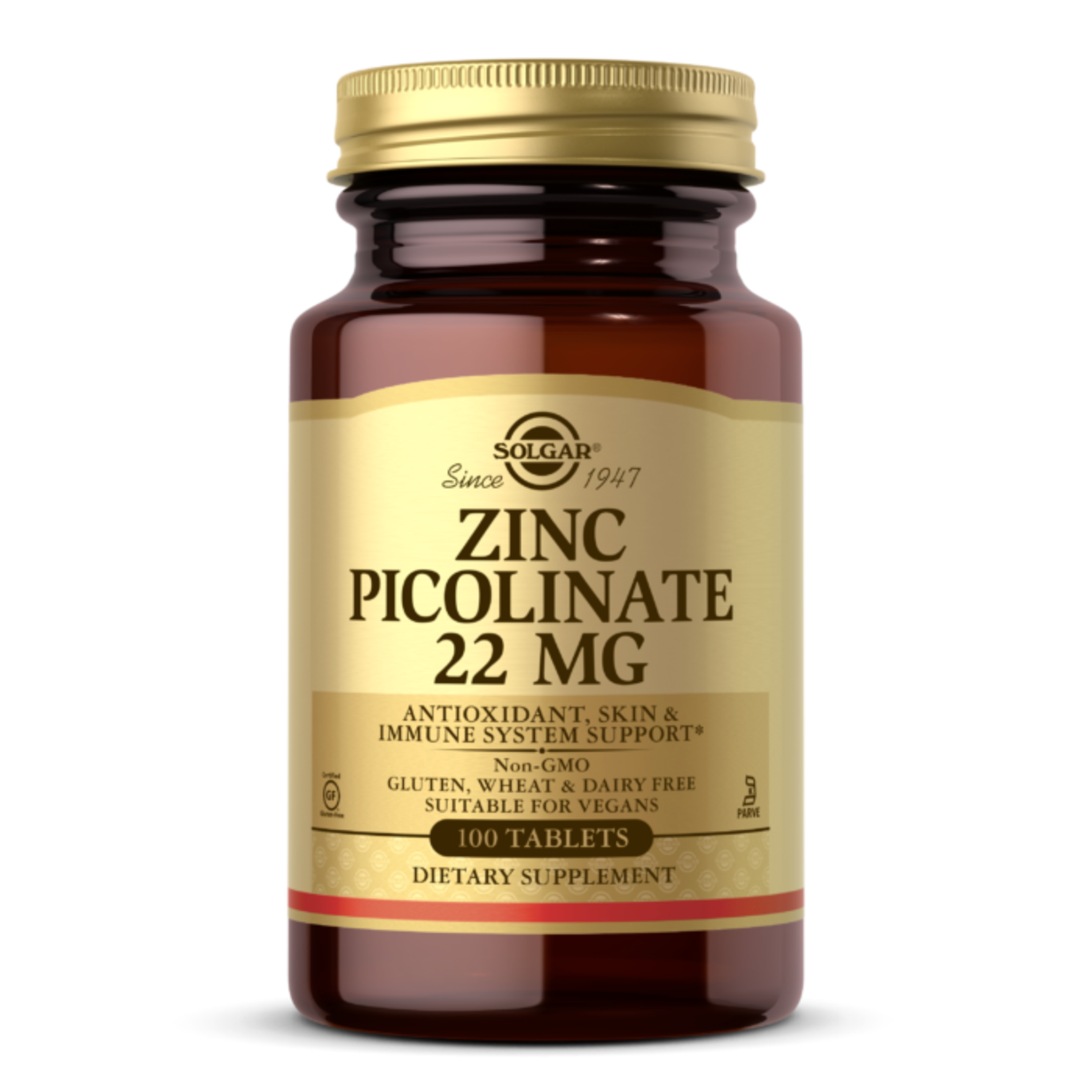 Solgar Solgar - Zinc Picolinate 22 mg - 100 Tablets