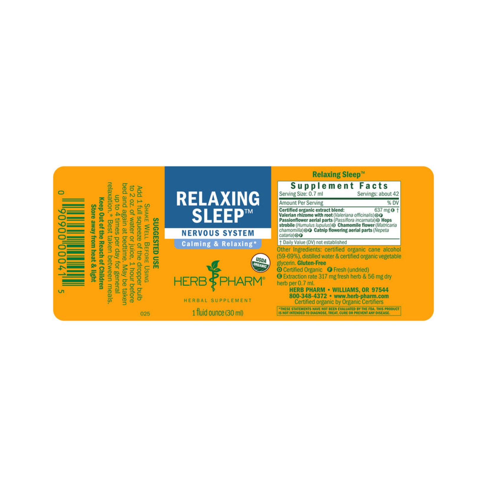 Herb Pharm Herb Pharm - Relaxing Sleep  - 1 oz