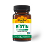 Country Life Biotin High Potency Gluten Free 5 mg - 60 Veg Capsules