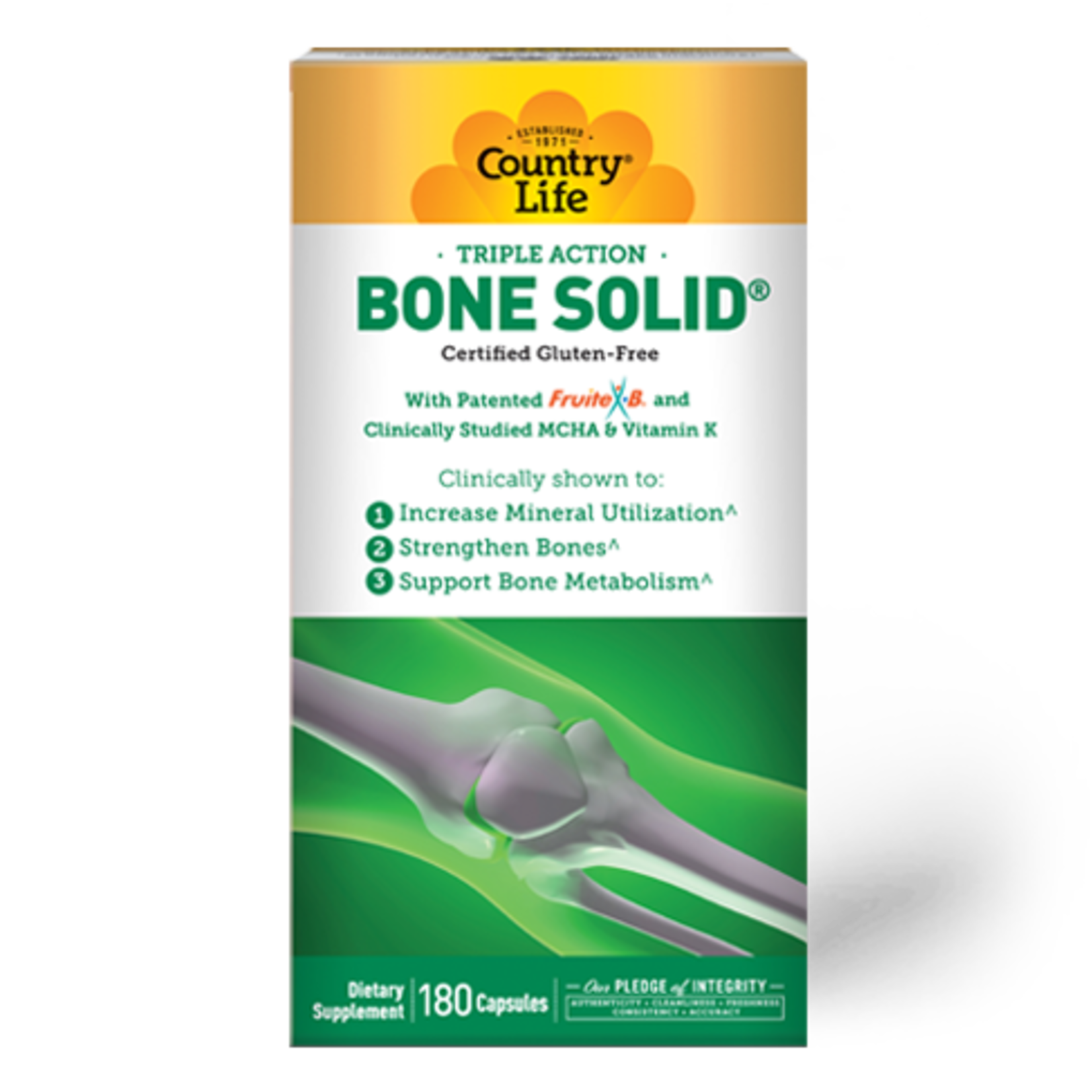 Country Life Country Life - Bone Solid - 180 Veg Capsules