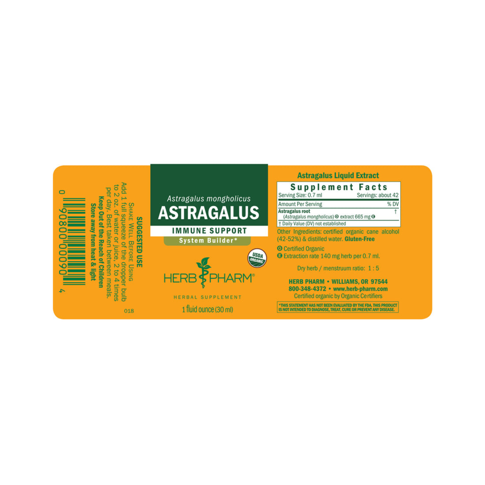 Herb Pharm Herb Pharm - Astragalus Extract - 1 oz