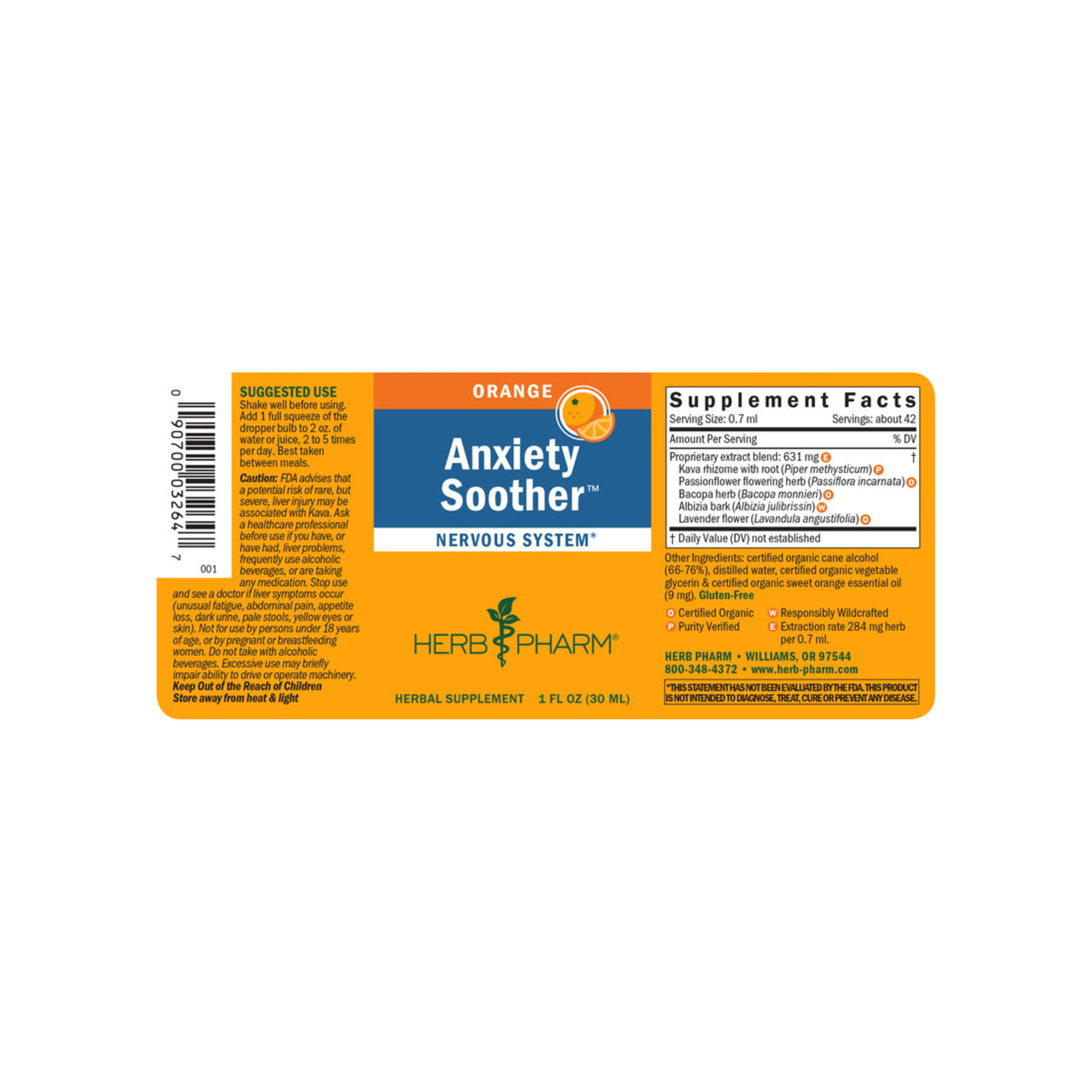Herb Pharm Herb Pharm - Mind Soother Orange - 1 oz