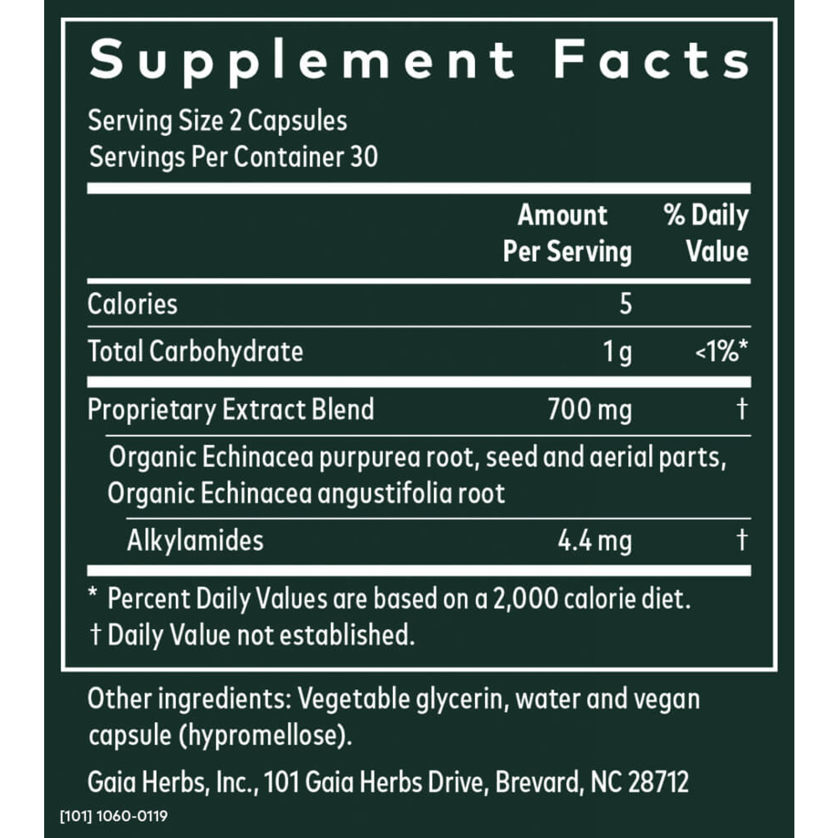 Gaia Herbs Gaia Herbs - Echinacea Supreme - 60 Veg Capsules