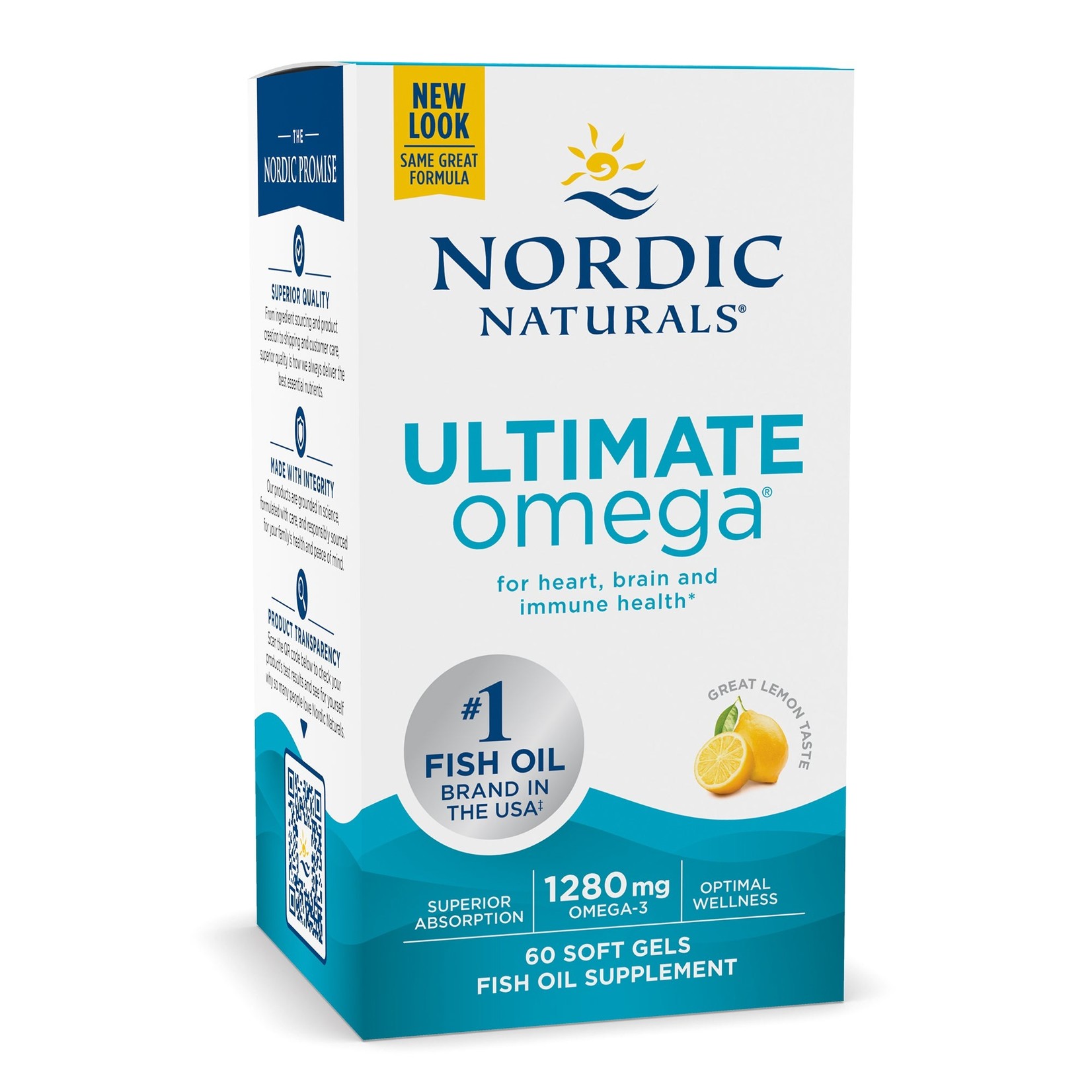 Nordic Naturals Nordic Naturals - Ultimate Omega Lemon 1000 mg - 60 count