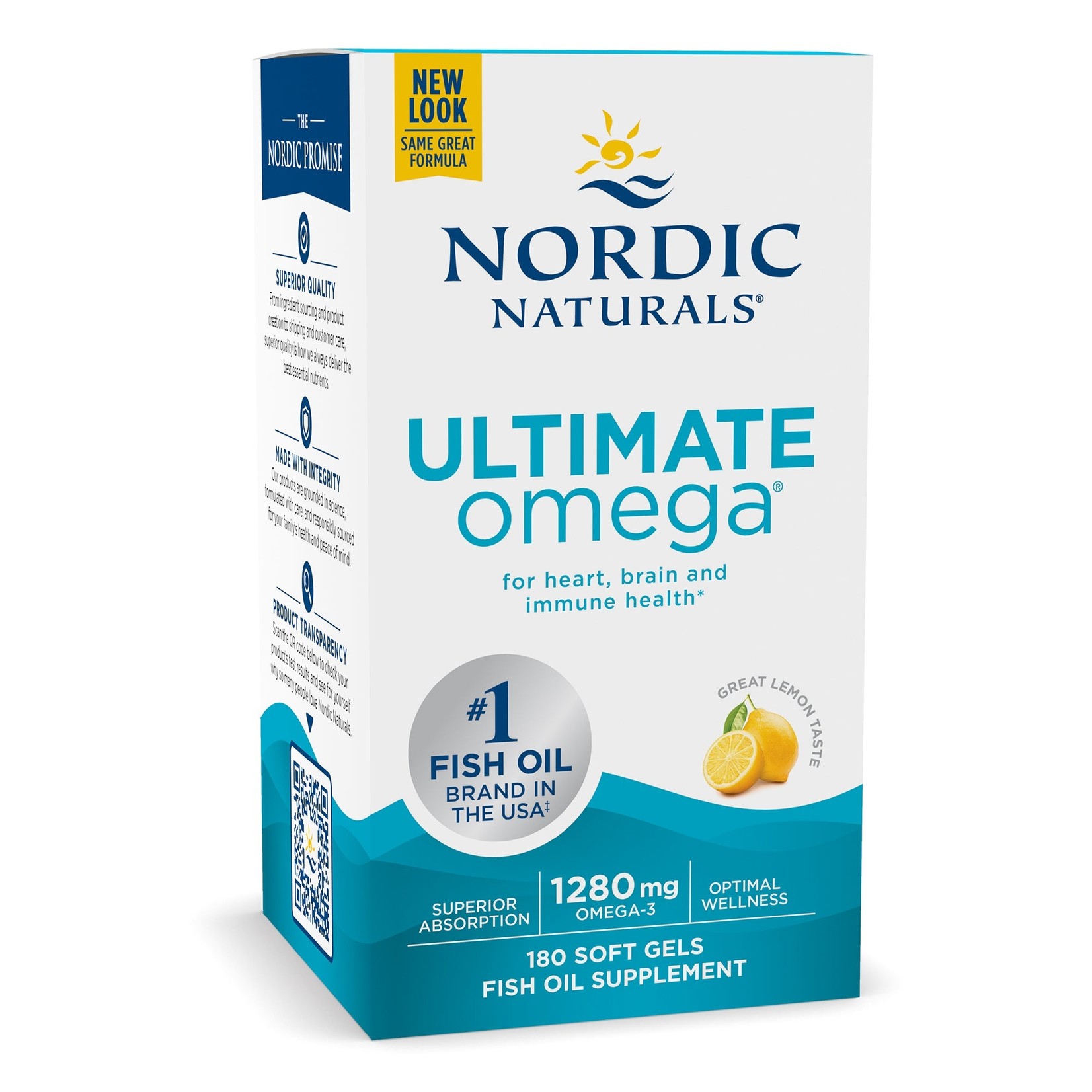 Nordic Naturals Nordic Naturals - Ultimate Omega Lemon 1280 mg - 180 count