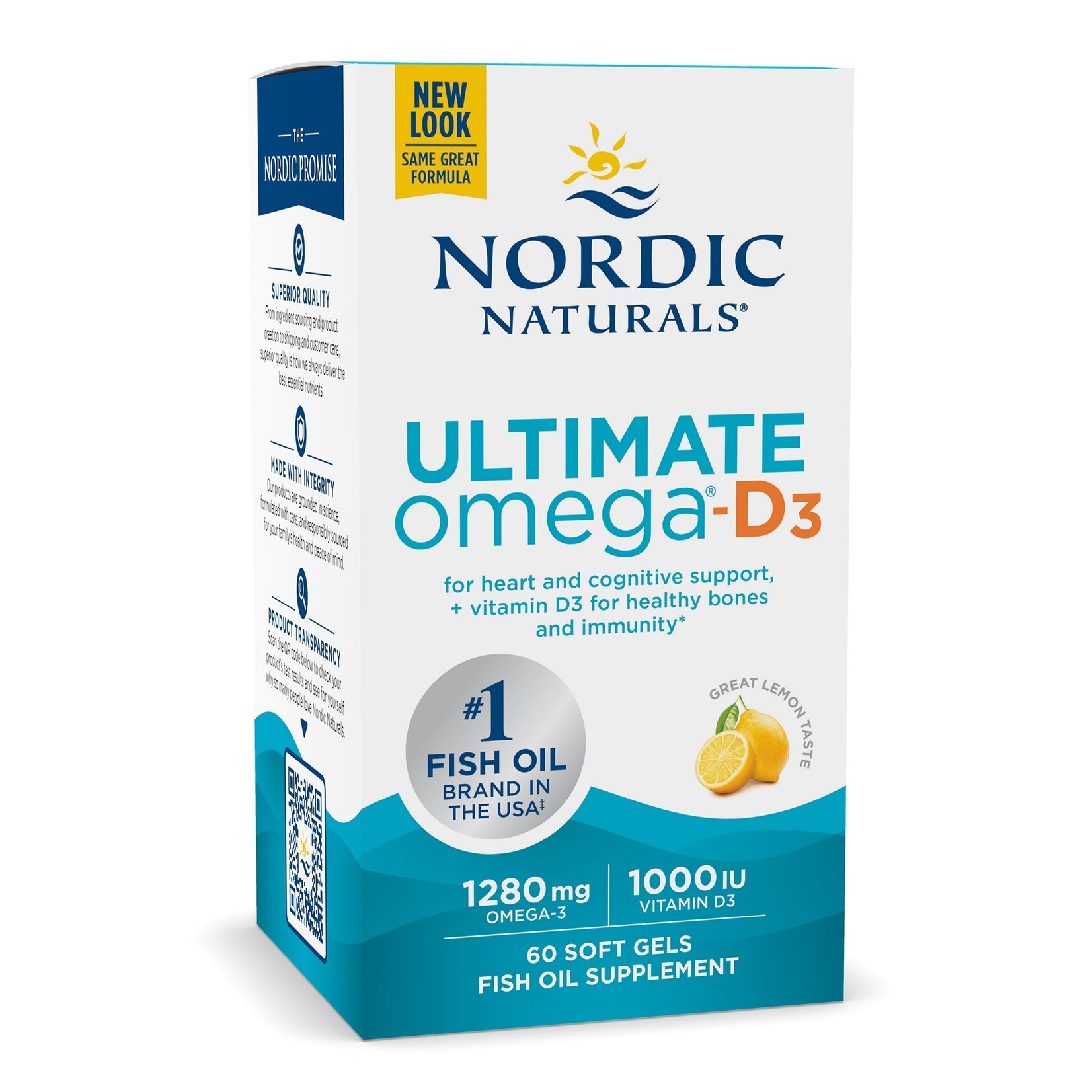 Nordic Naturals Nordic Naturals - Ultimate Omega-D3 Lemon - 60 count