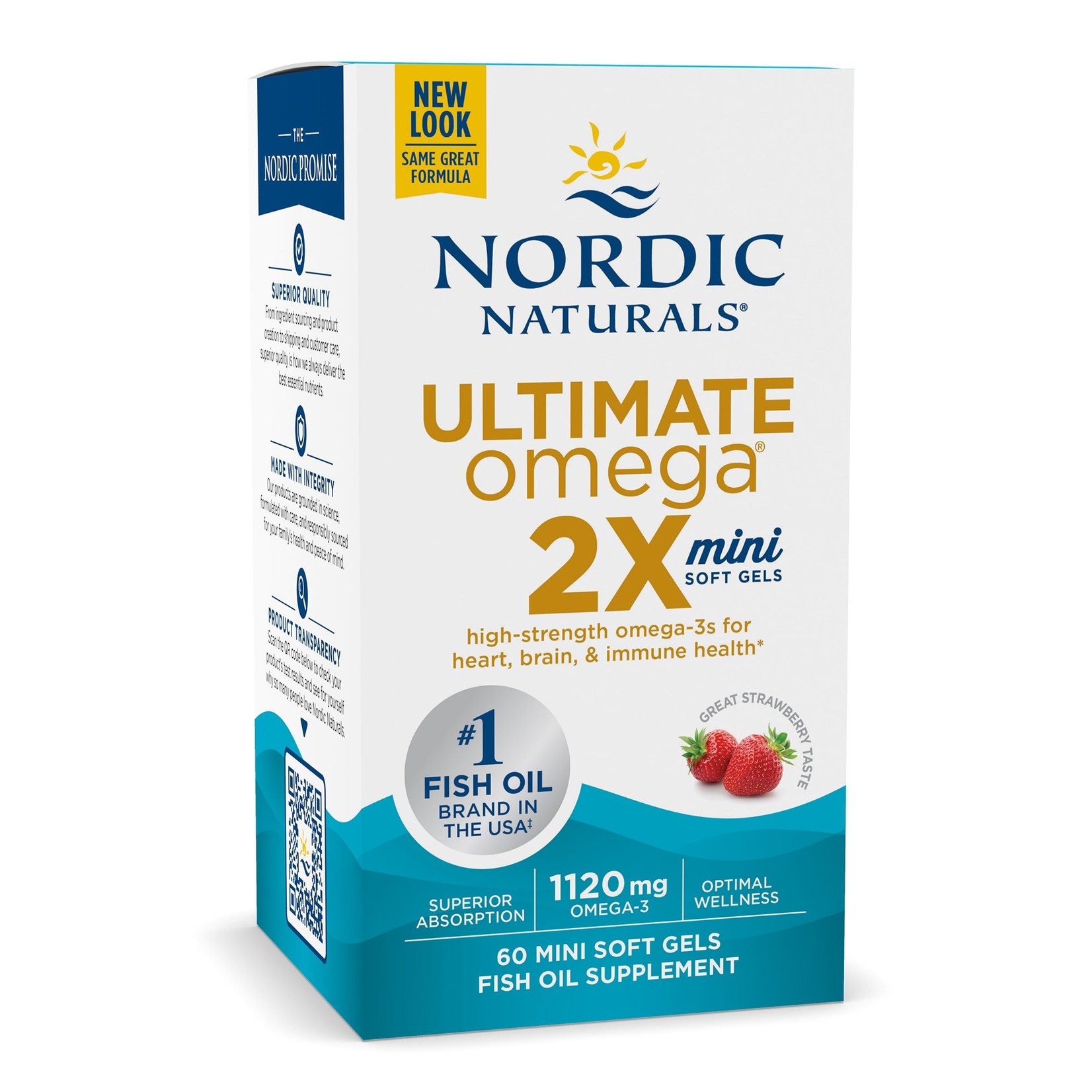 Nordic Naturals Nordic Naturals - Ultimate Omega 2X Strawberry Mini - 60 count