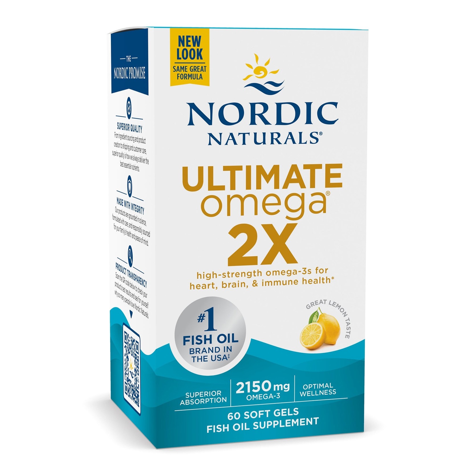 Nordic Naturals Nordic Naturals - Ultimate Omega 2X Lemon - 60 count