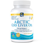 Nordic Naturals Arctic Cod Liver Oil Soft Gels Lemon - 90 Softgels
