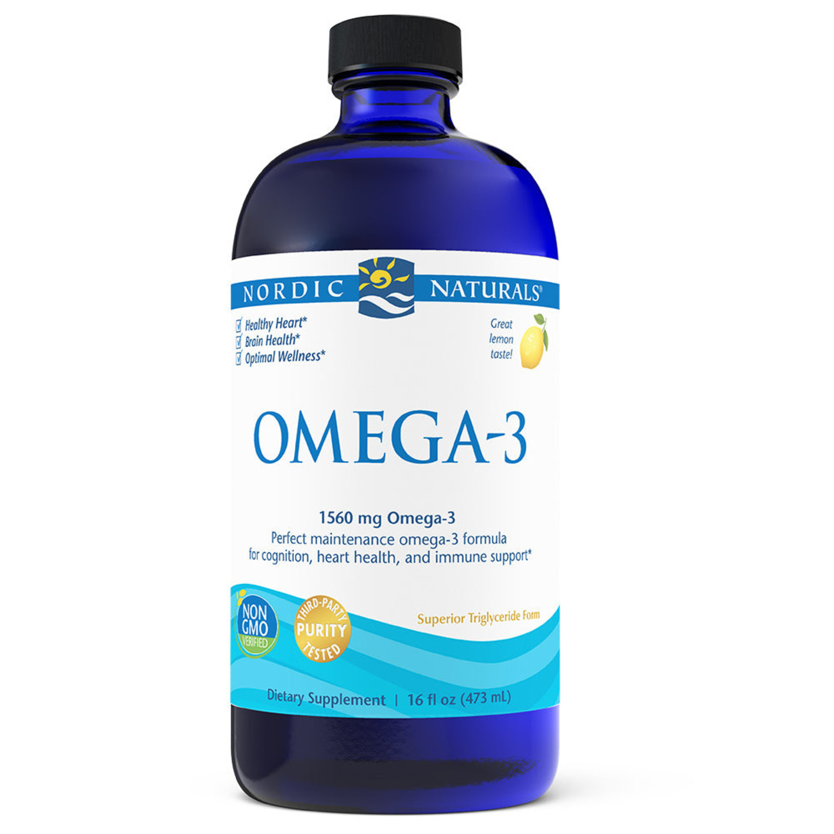 Nordic Naturals Nordic Naturals - Omega-3 Lemon Purified Fish Oil - 16 oz