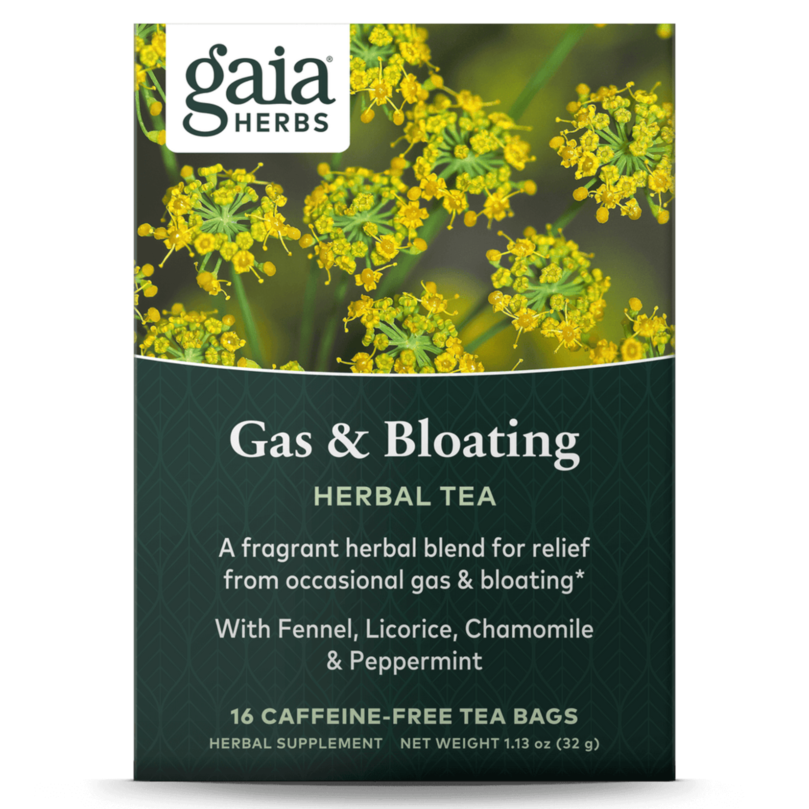 Gaia Herbs Gaia Herbs - Gas Bloating Tea - 16 Bags