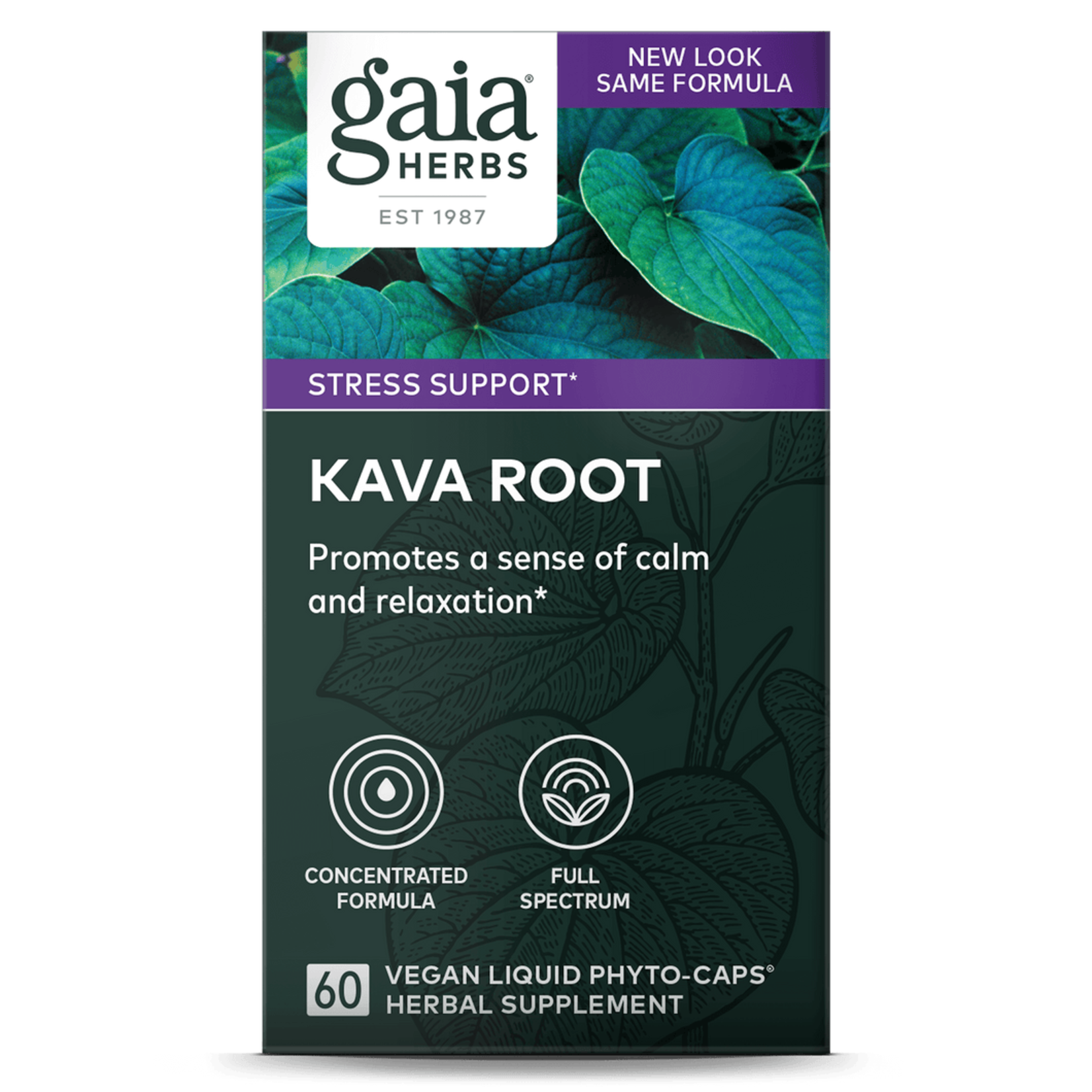 Gaia Herbs Gaia Herbs - Kava Kava Root - 60 Capsules