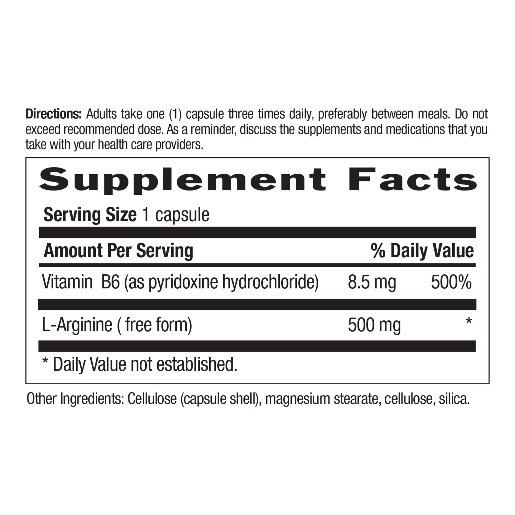 Country Life Country Life - L Arginine Caps 500 mg - 100 Veg Capsules