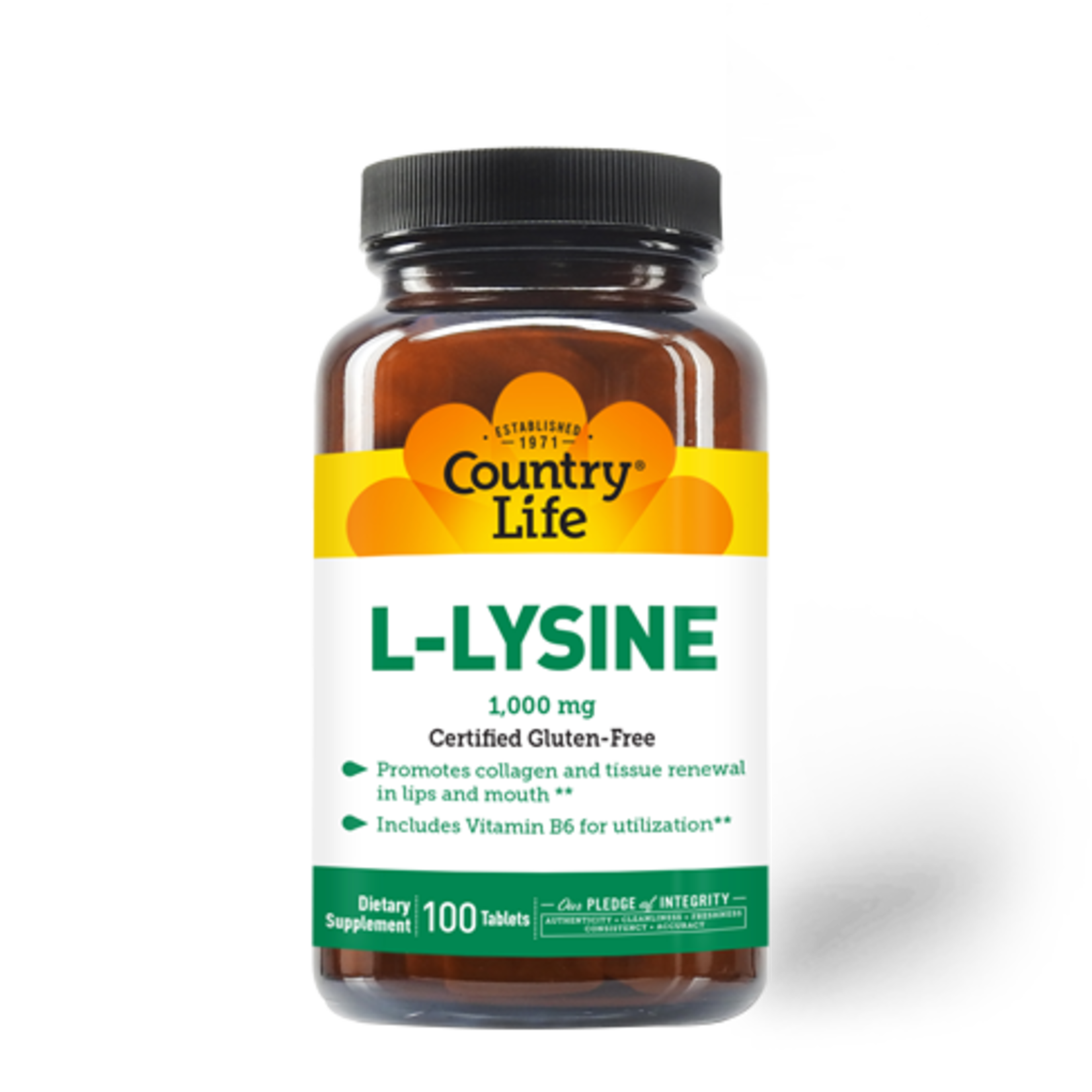 Country Life Country Life - L Lysine 1000 mg - 100 Tablets