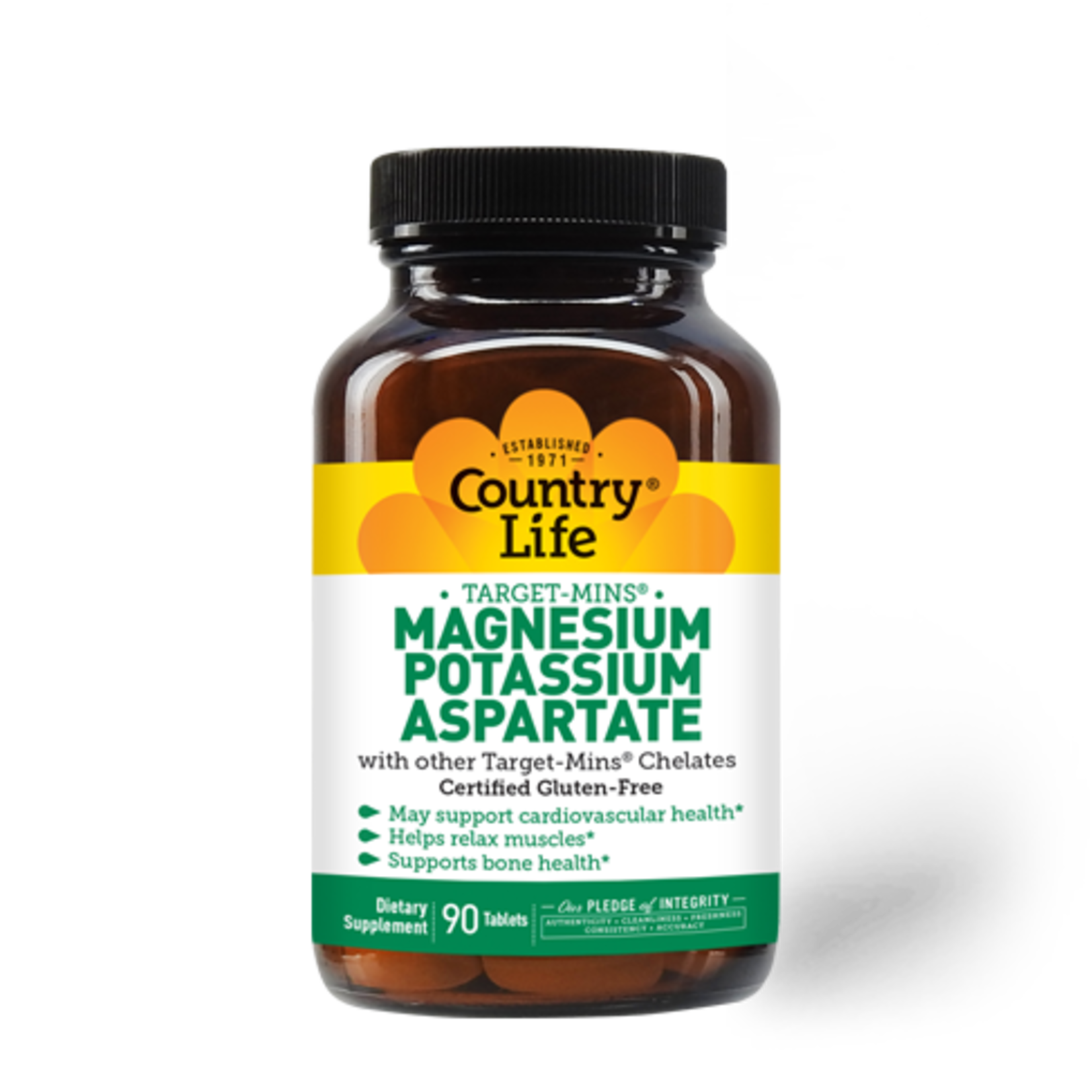 Country Life Country Life - Magnesium Potassium Aspartate - 90 Tablets