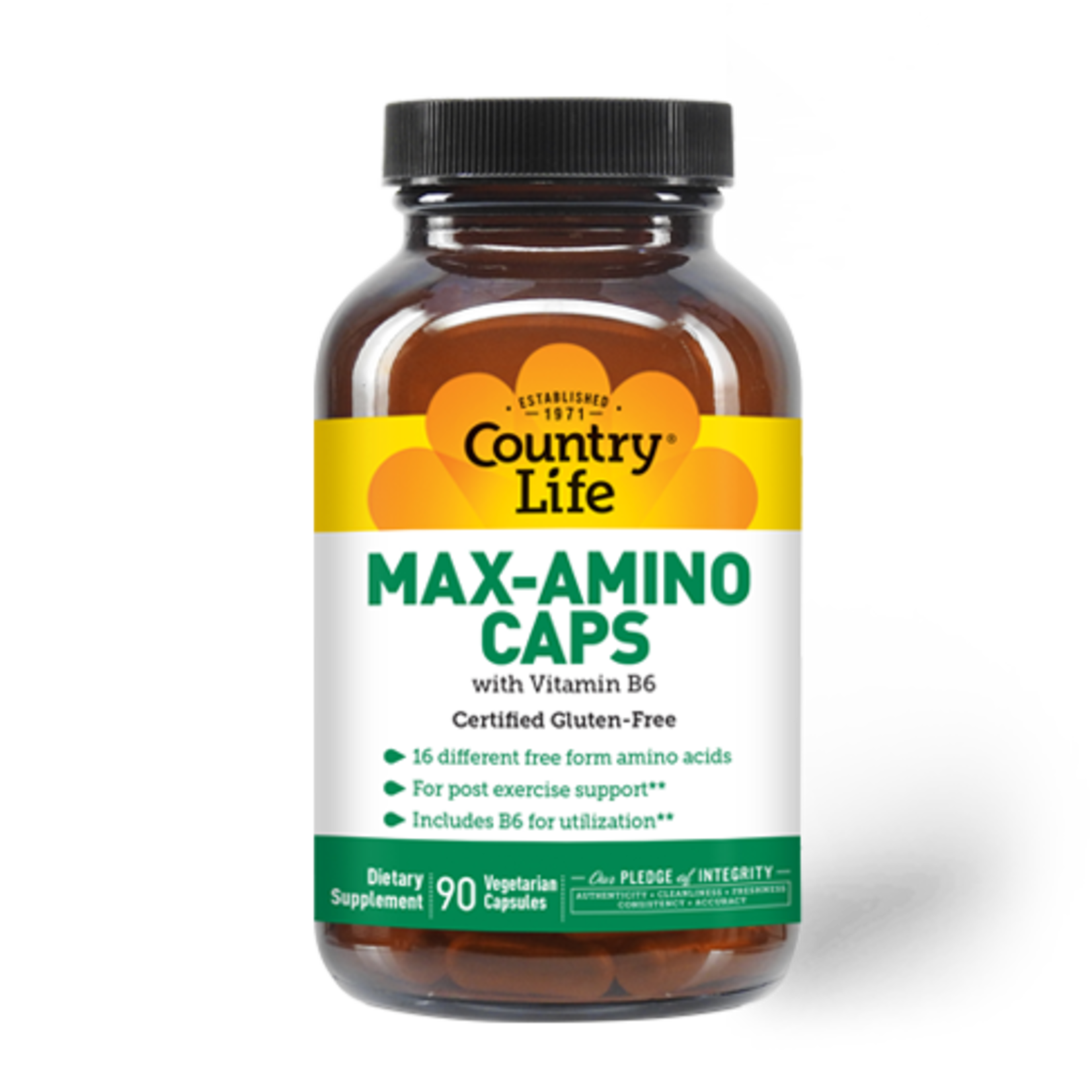 Country Life Country Life - Max Amino Caps With B6 - 90 Veg Capsules