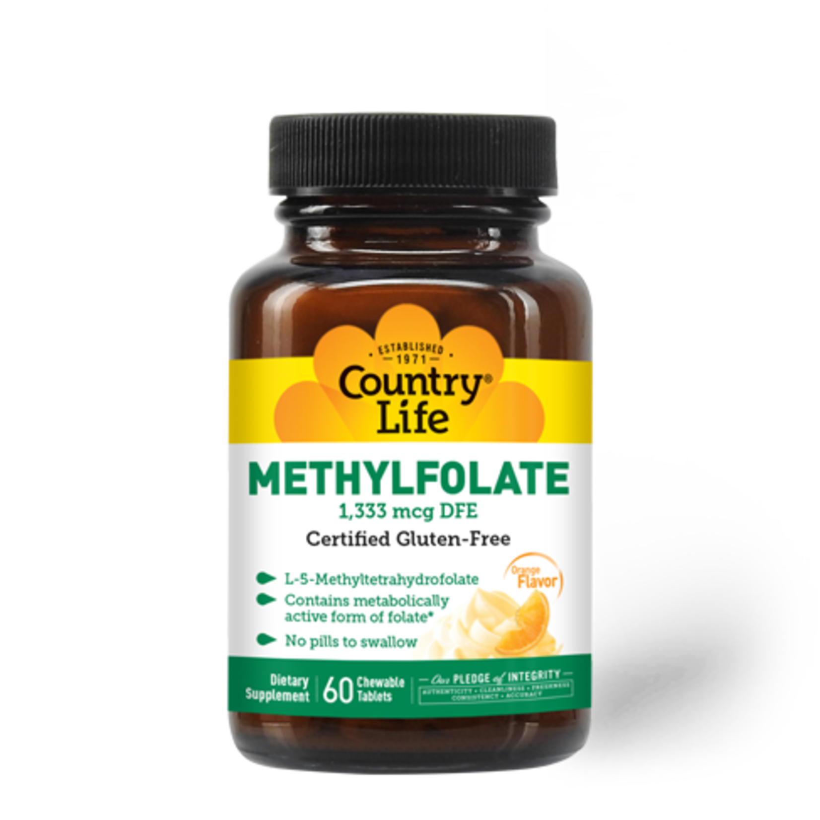 Country Life Country Life - Methylfolate 800 mcg Orange - 60 Tablets