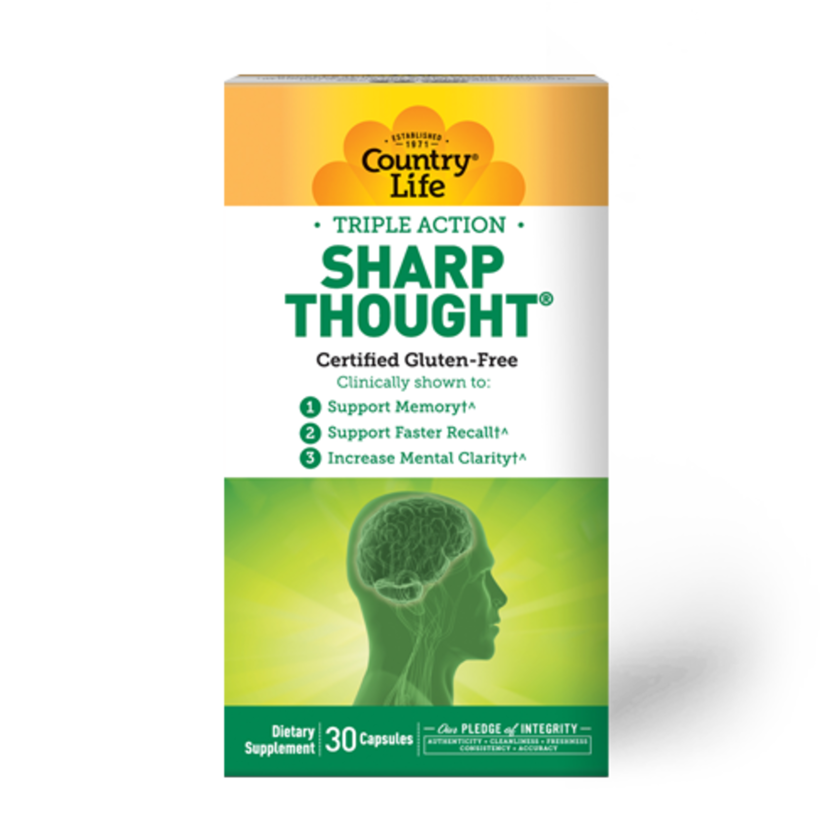 Country Life Country Life - Sharp Thought - 30 Softgels