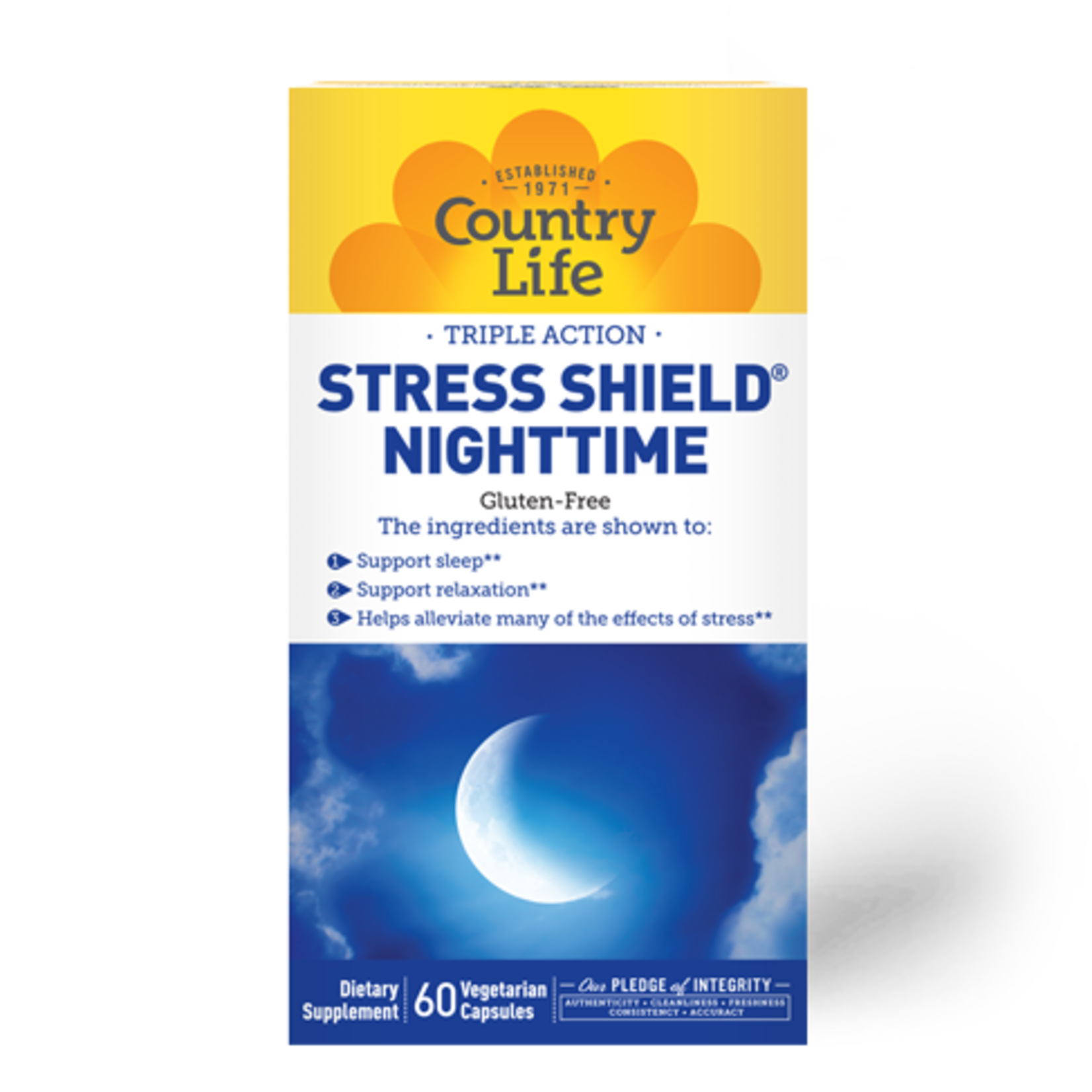 Country Life Country Life - Stress Shield Nighttime - 60 Veg Capsules
